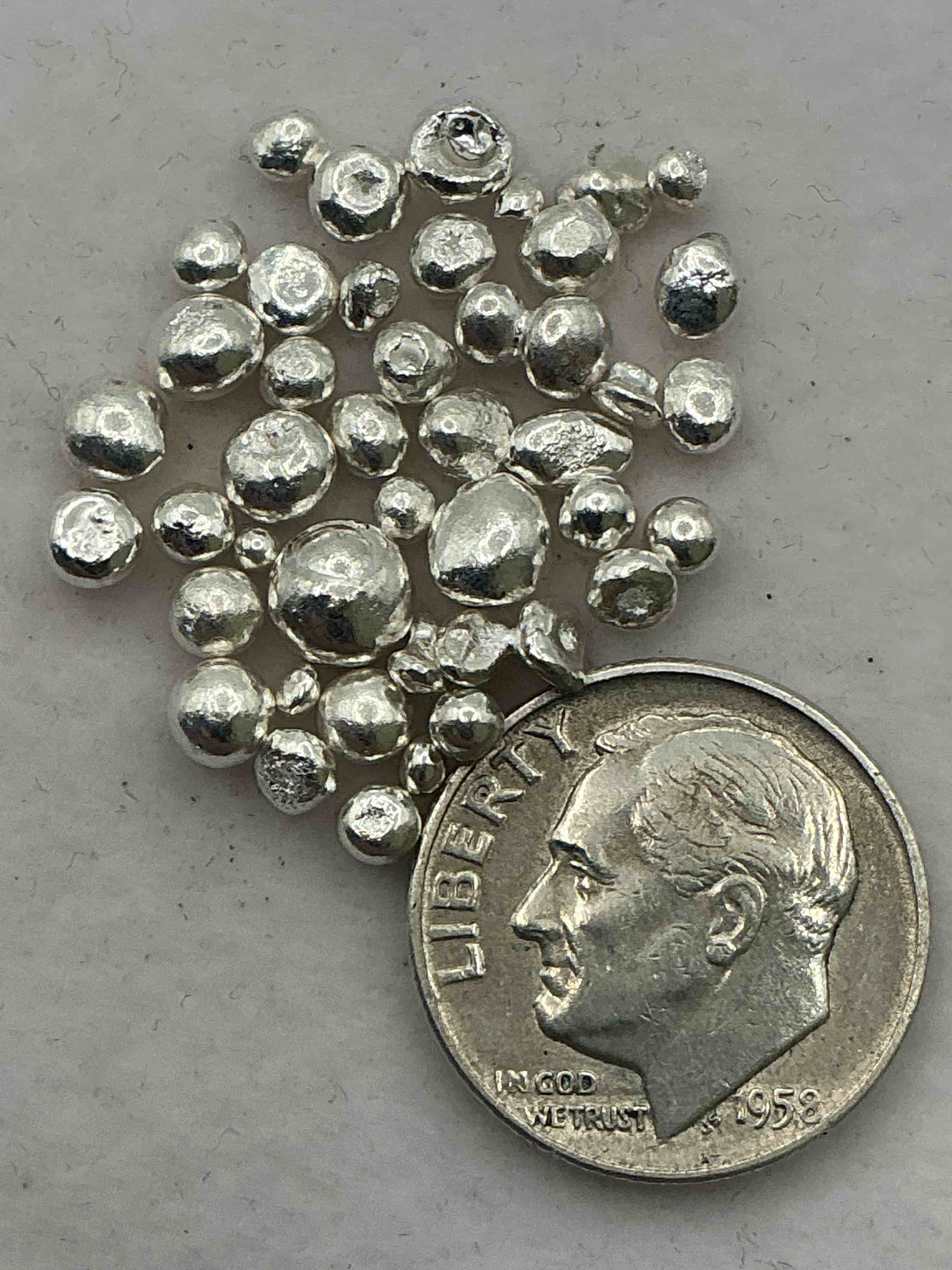 Condition photo showing New/Like New for Silver Nuggets! .999 US Fine Silver, In Small Nugget Form! Total Weight Of All Nuggets In Lot Approximately 6 Grams, Bid Is Per Nugget! A Cool Way To Invest In Fine US Silver! Includes Collector Capsule!