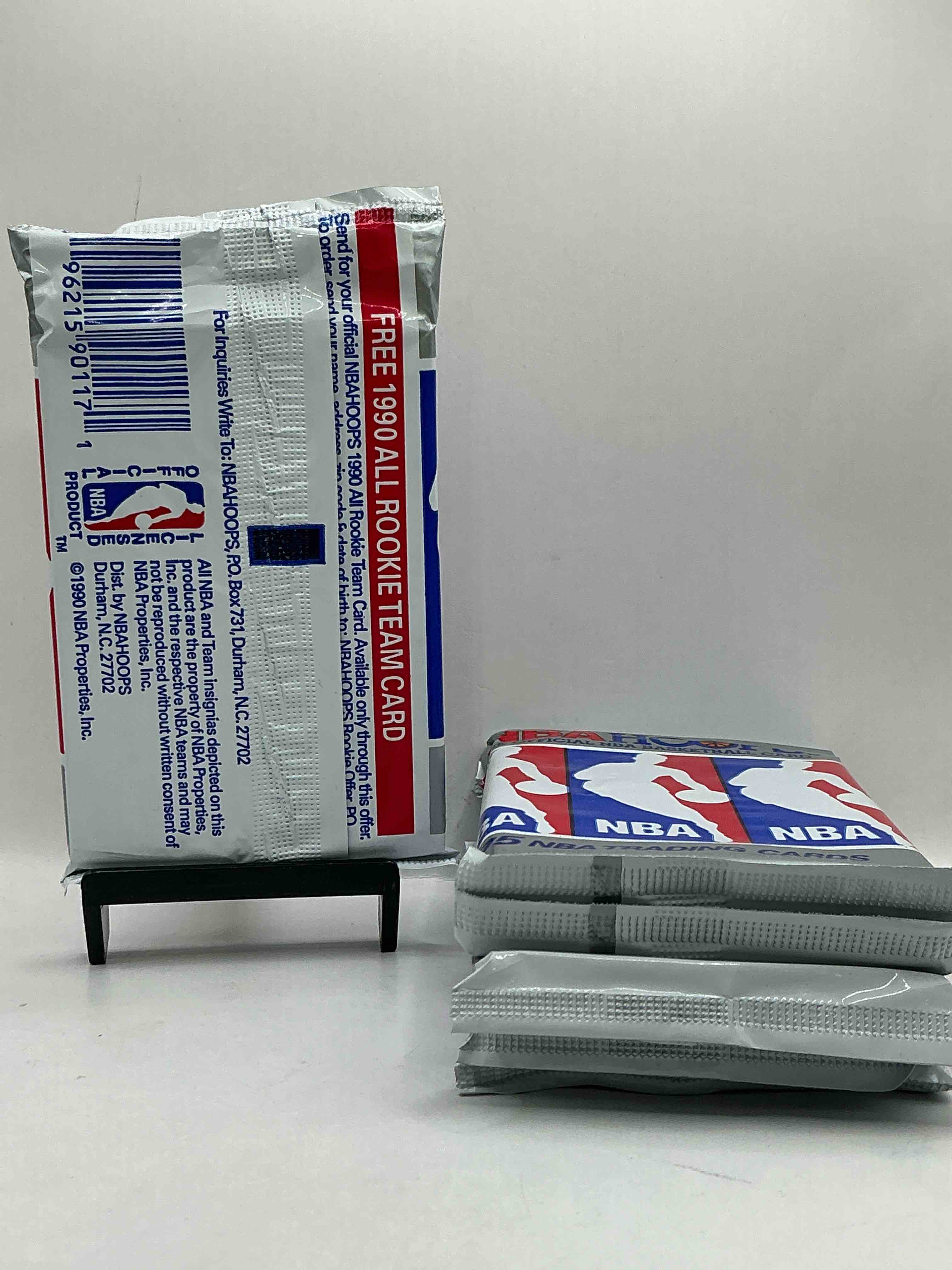 Condition photo showing New/Like New for Michael Jordan!? 1990/91 NBA Hoops Unopened Sealed Trading Collectible Sports Card Pack, Direct From Original Sealed Retail Case! Search For Early Michael Jordan #65 (PSA 10 Value $550), Jordan All Star Card, & Too Many Other Nice Cards To List!