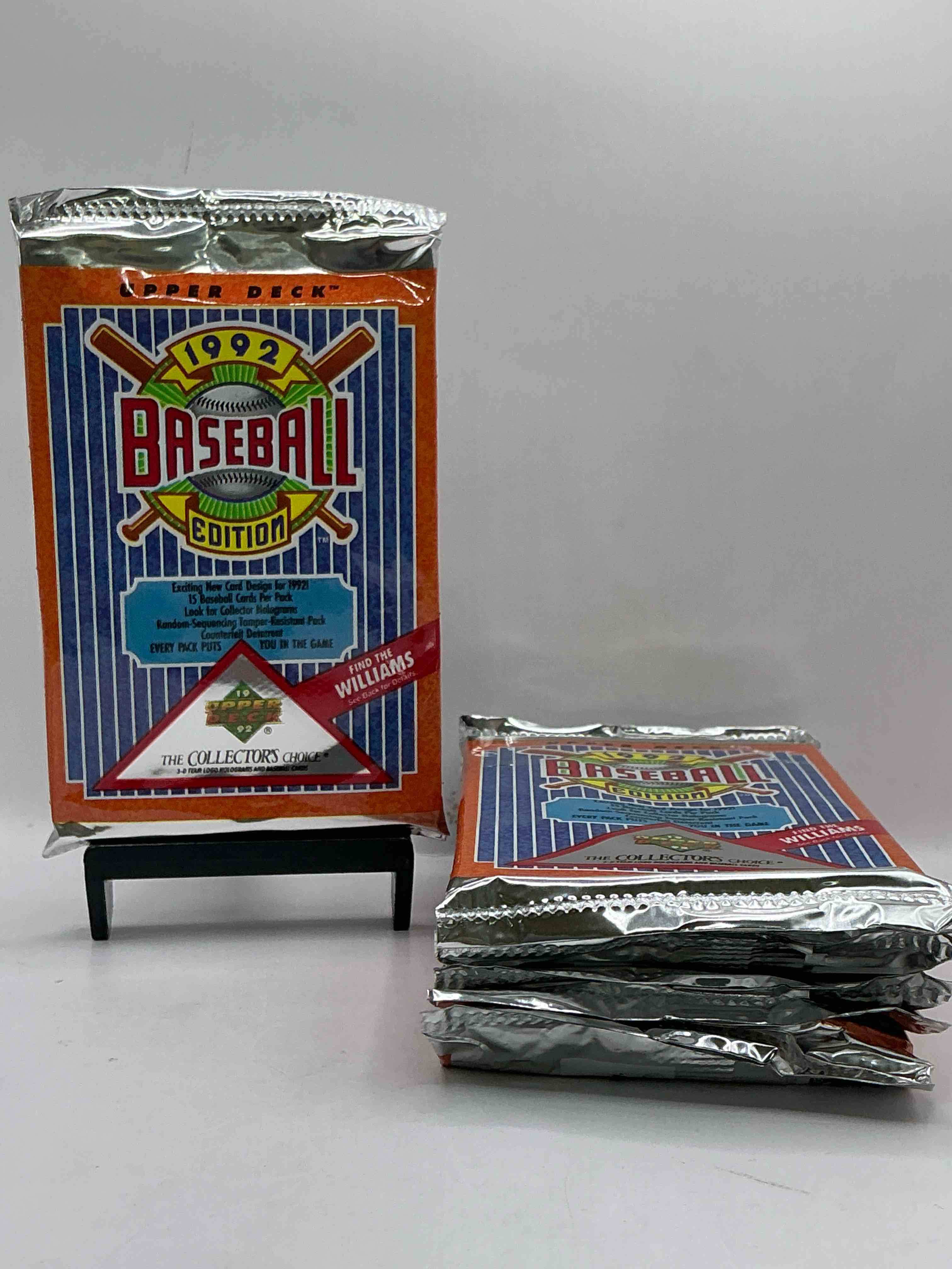 1992 Upper Deck Baseball Sealed Sports & Collectible Card Pack, Direct From Original Sealed Retail Case! Search For Ultra Rare & Valuable Ted Williams & Johnny Bench Signed Insert Cards As Well As Deion Sanders, Ken Griffey Jr., Nolan Ryan & So Much More!