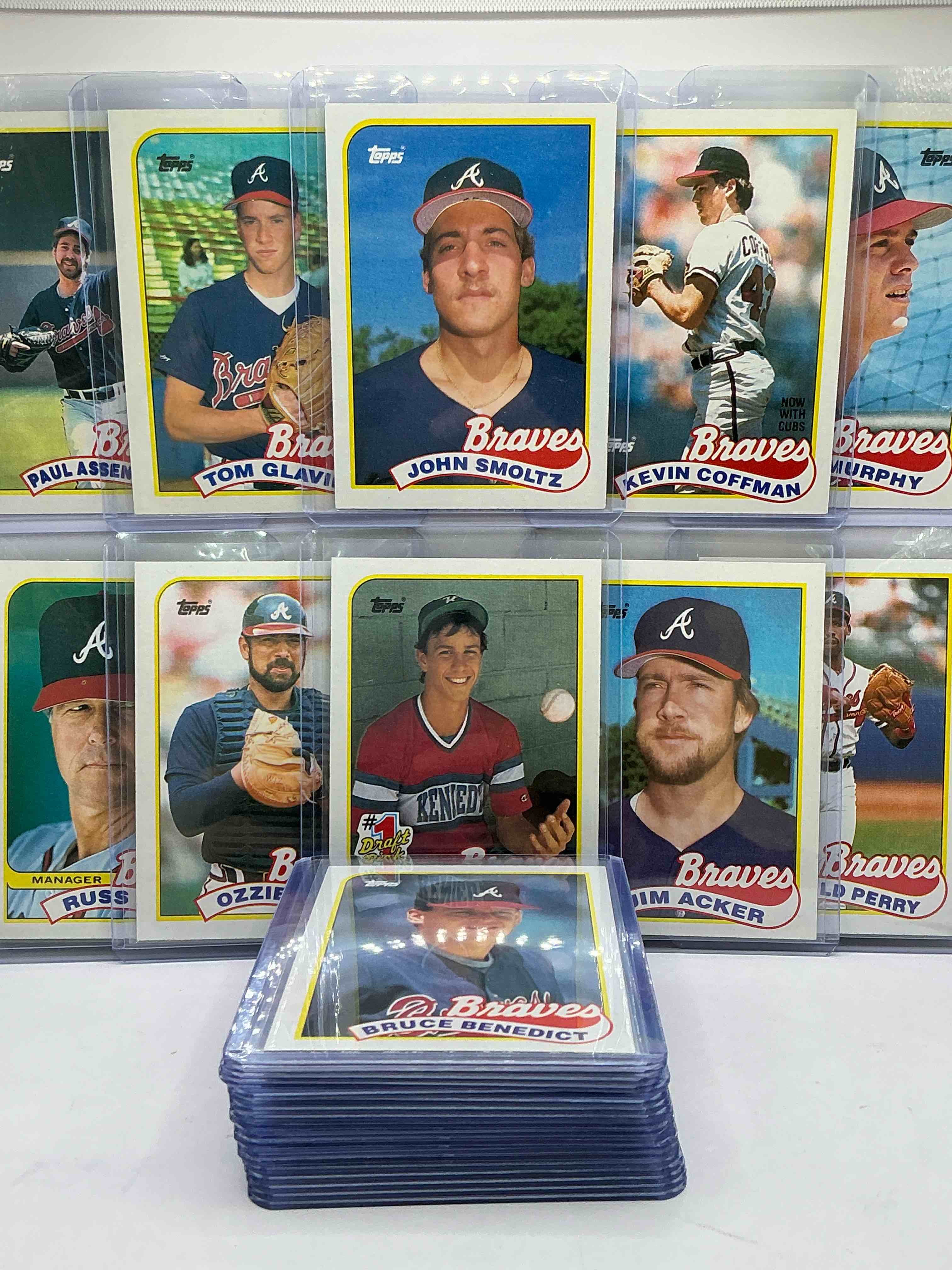 Condition photo showing New/Like New for Tom Glavine, John Smoltz Rookie & More! WOW! Braves Insanity! These Cards Are Rare & Insane! Braves Bonanza!