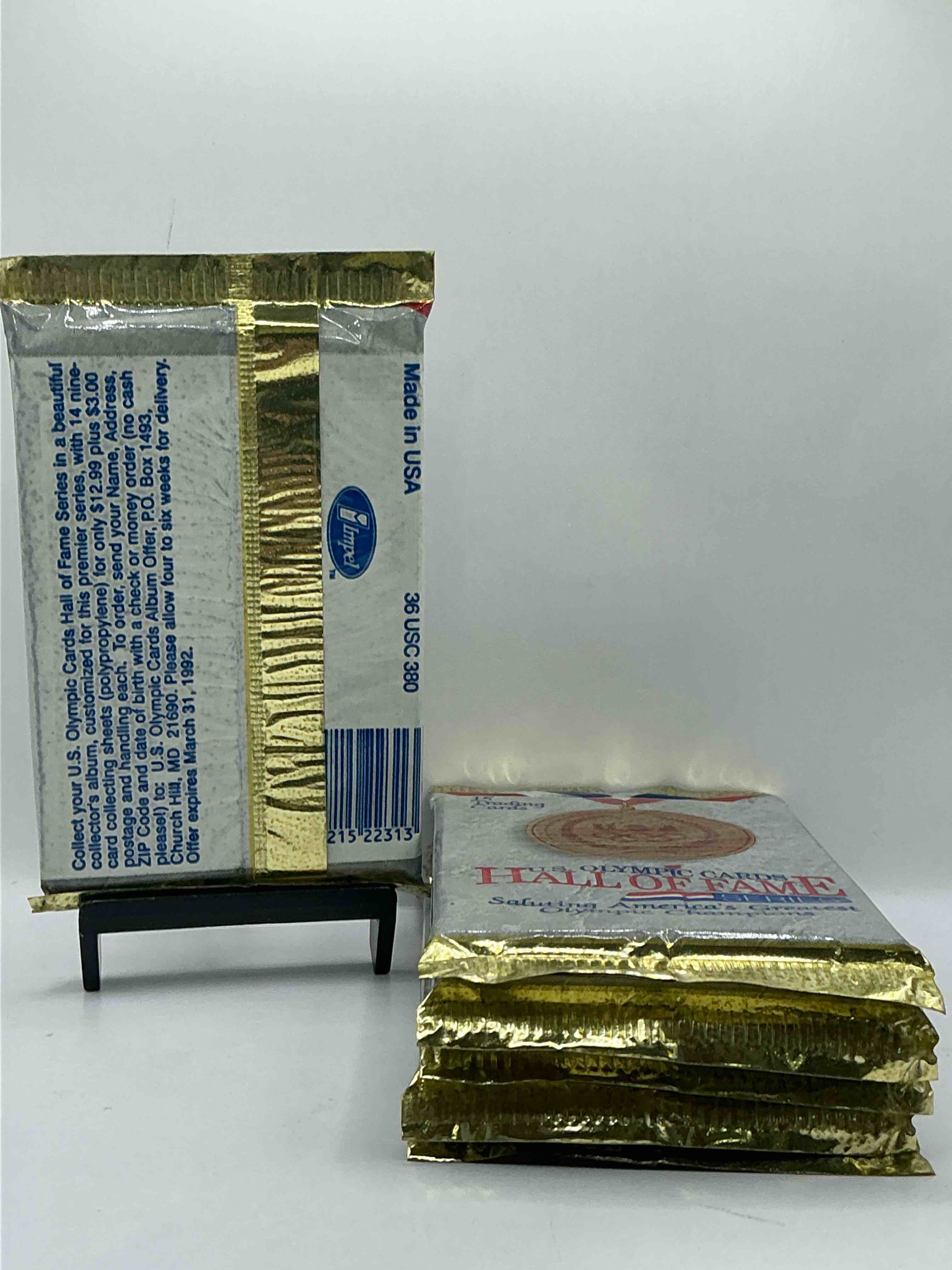 Condition photo showing New/Like New for Olympic Insanity! US Olympic Hall Of Fame 1992 Packs! Direct From Box! Check Out These Rare US Olympic Packs!