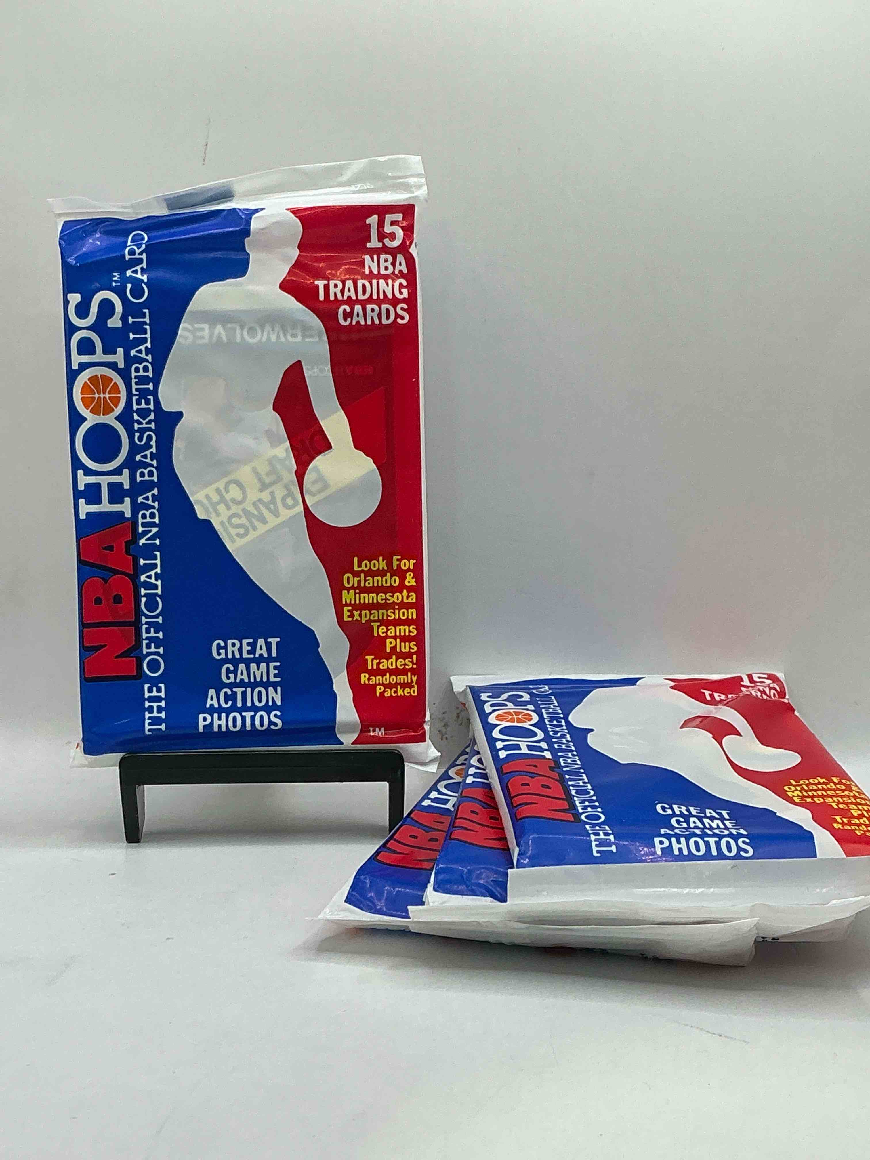 1989 Wow Valuable Michael Jordan?! Getting Very Rare! 1989/90 NBA Hoops Sealed Pack, Direct From Original Retail Case! Search For Valuable Michael Jordan #200 (PSA 10 Value Approx $200) & David Robinson's ONLY True Rookie Card #138 (PSA 10 Value $300) This Year Also Has Many Other Iconic Cards From Magic Johnson, Larry Bird & Too Many Others To List 1989 NBA Hoops Has Exploded in The Collector Market As It's The First Year Of NBA Hoops Production, & Only One Of Two Sets Produced in 1989 Don't Miss Out, Getting Very Rare!