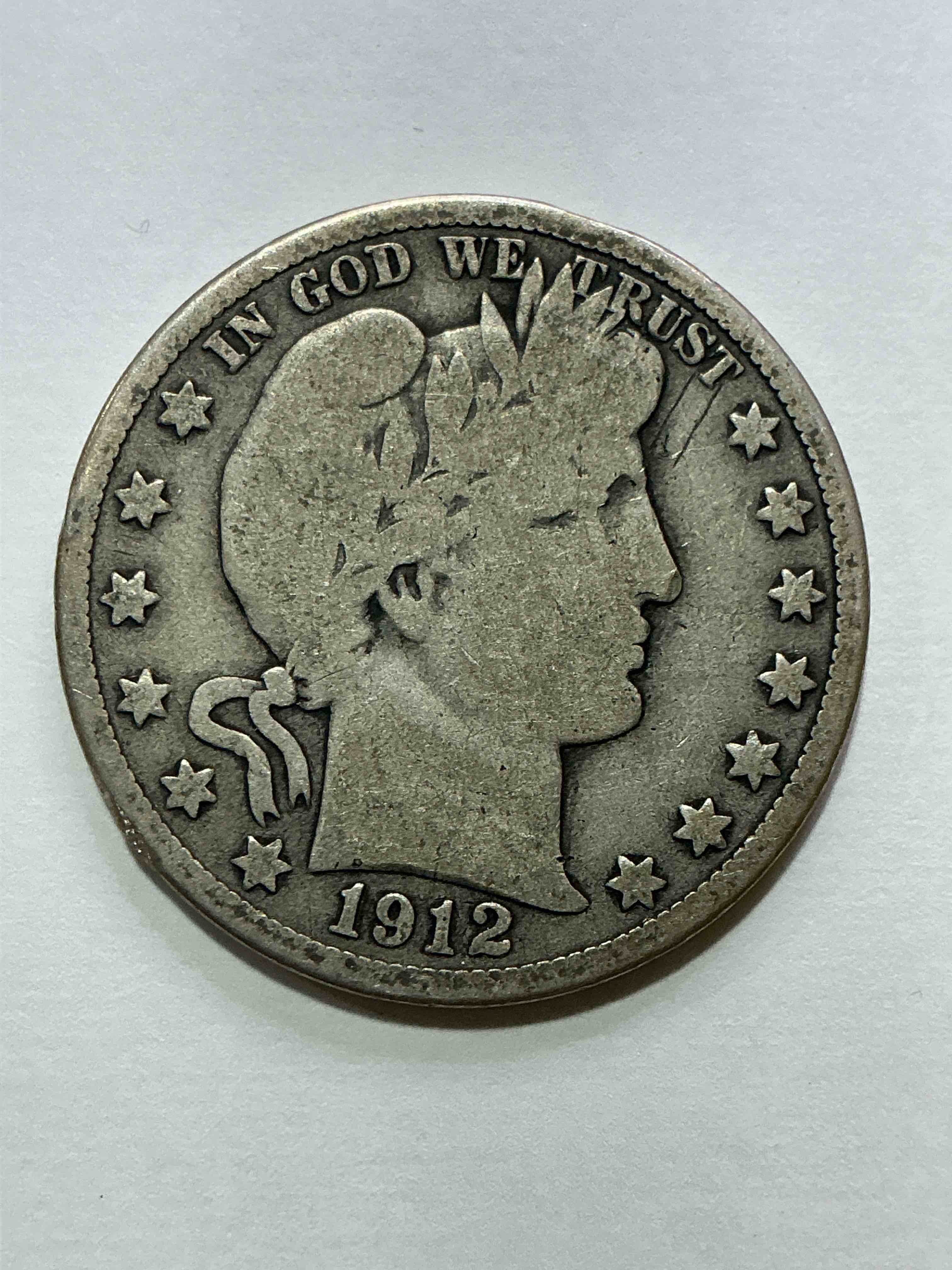 World War I Era American Silver! Barber Quarter From The World War I Era! These Quarters Are 90% Fine US Silver & Super Rare, Even More Rare With WWI Era Dates! Beautiful & Circulated! Perfect Addition To Any Collection! 