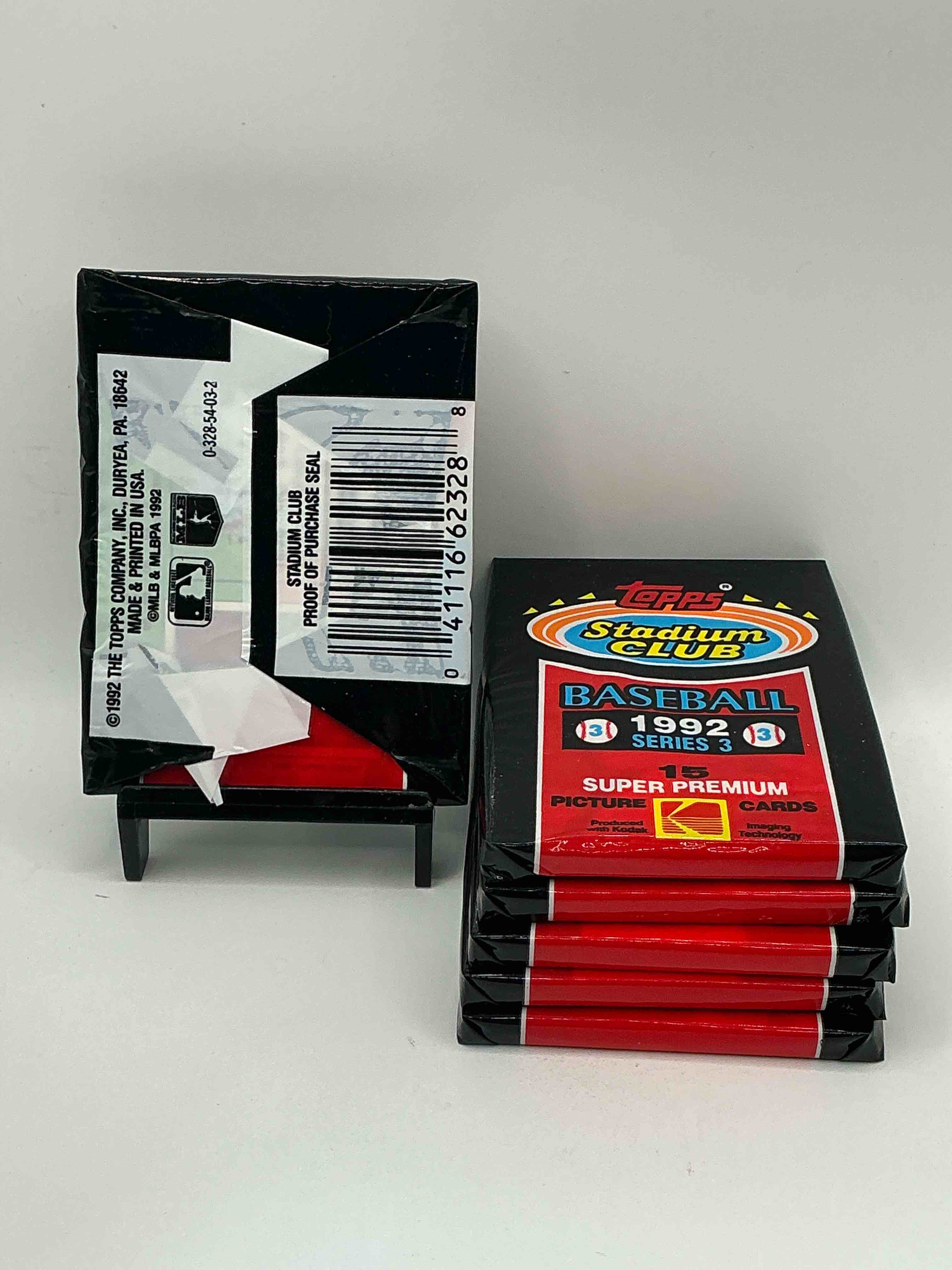Condition photo showing New/Like New for Series Three! Ken Griffey Jr!? Topps Stadium Club 1992 Unopened Packs, Straight From Box. Search For Big Names, Ken Griffey Jr, Nolan Ryan, Rickey Henderson & So Many More! Some Of These Cards Can Be Worth Big $$$