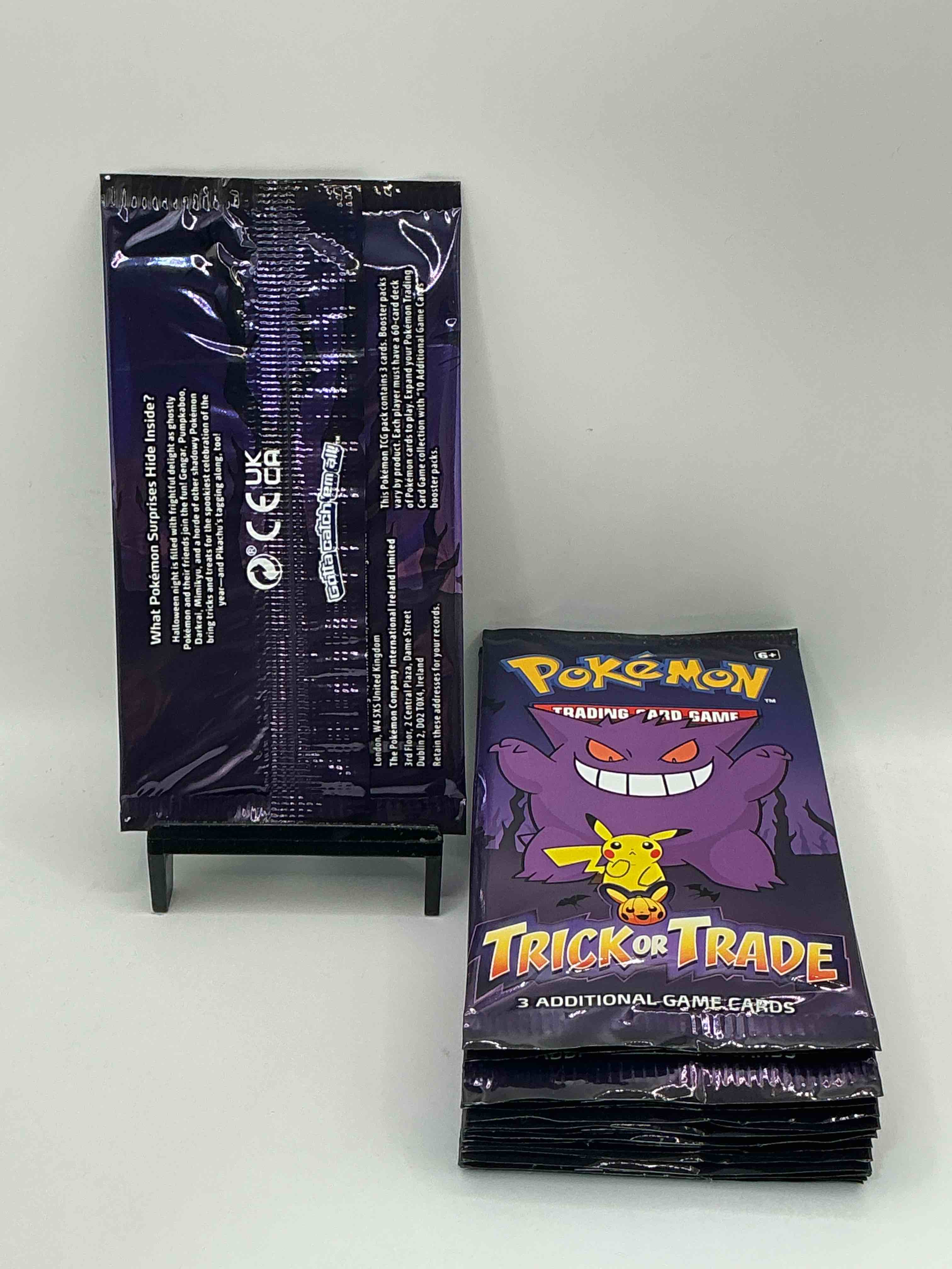 Condition photo showing New/Like New for Pokémon Packs! Spooky Trick Or Trade Unopened Packs! 3 Cards Per Pack, From 2022! Look For Legendary Monsters!