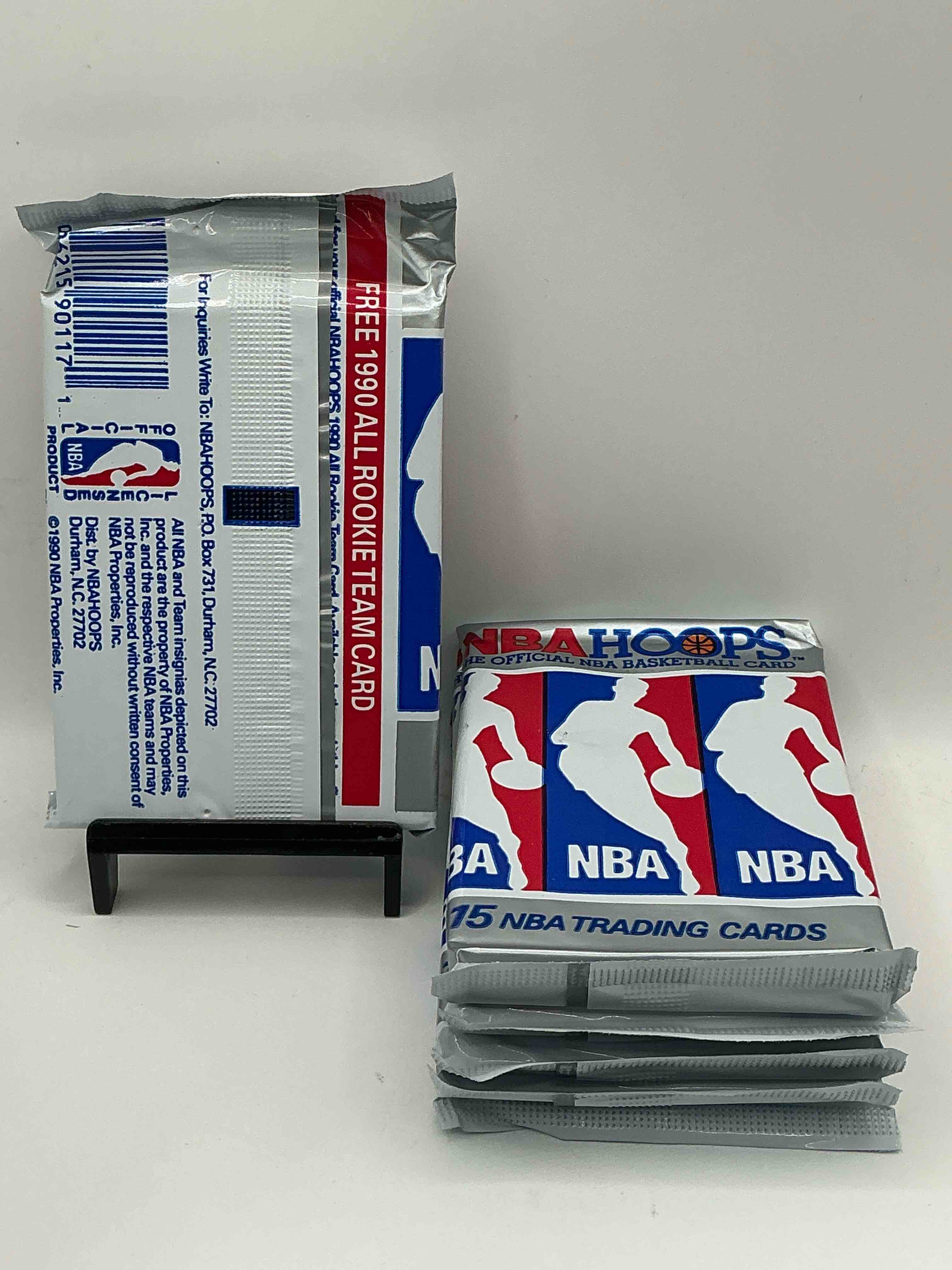 Condition photo showing New/Like New for Michael Jordan!? 1990/91 NBA Hoops Unopened Sealed Trading Collectible Sports Card Pack, Direct From Original Sealed Retail Case! Search For Early Michael Jordan #65 (PSA 10 Value $550), Jordan All Star Card, & Too Many Other Nice Cards To List!