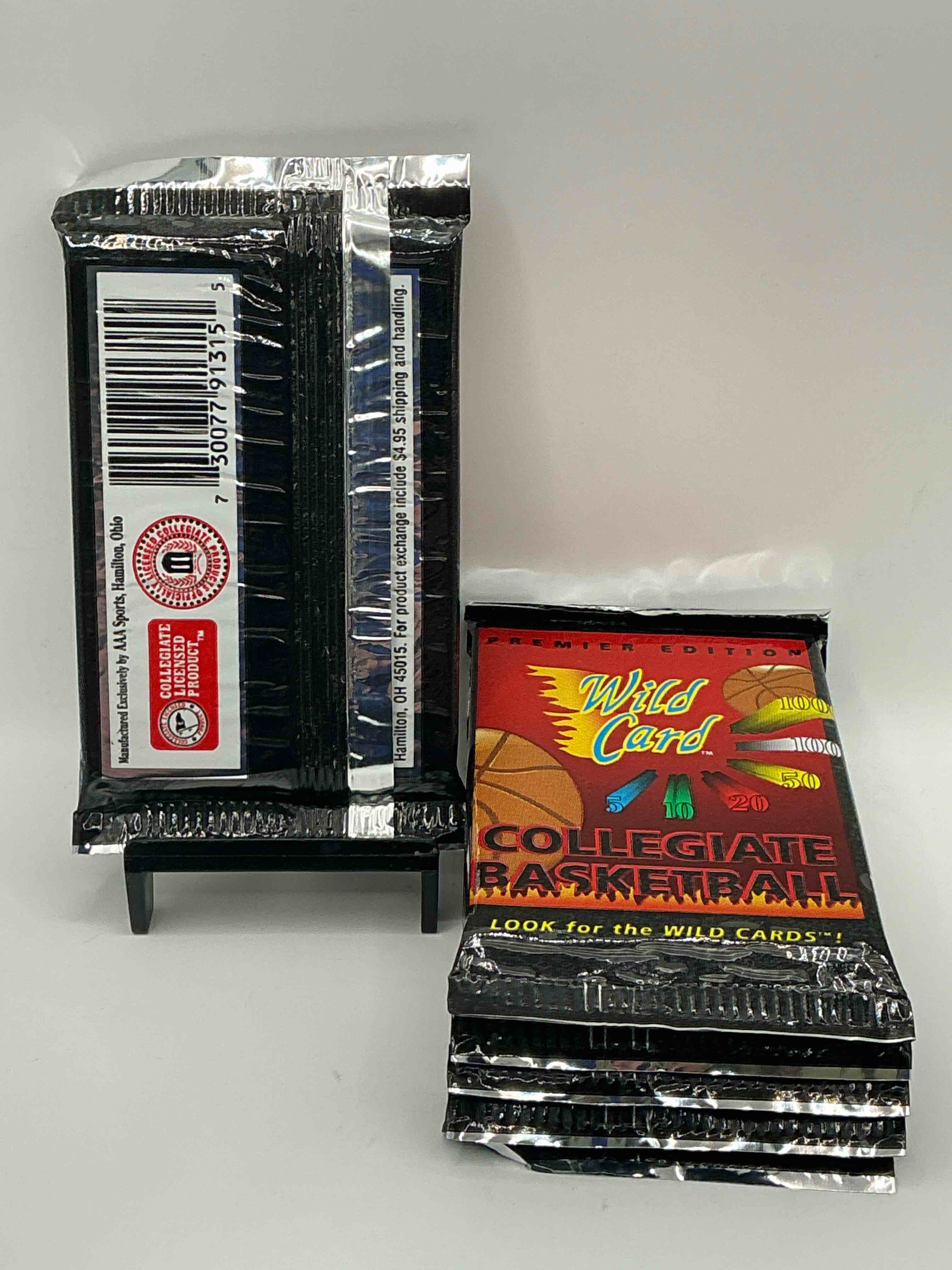 Condition photo showing New/Like New for Wild Card Premier Edition 1992 Basketball Card Packs! LOOK FOR THE WILD CARDS! Basketball Packs! 