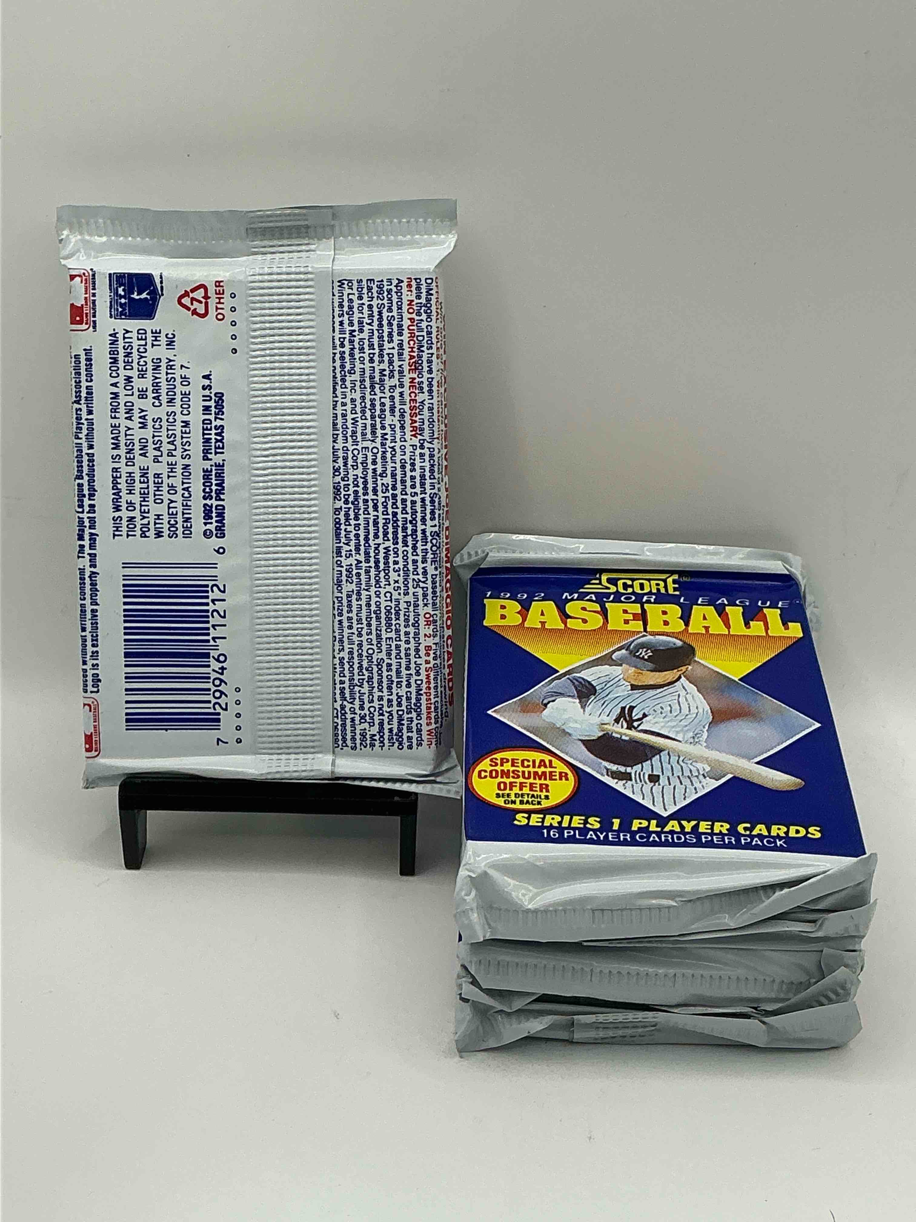 Condition photo showing New/Like New for Joe DiMaggio Autograph!? 2,495 Joe DiMaggio Randomly Inserted Signature Cards In The Packs From This Year! 1992 Score Baseball Craziness, See What You Get!