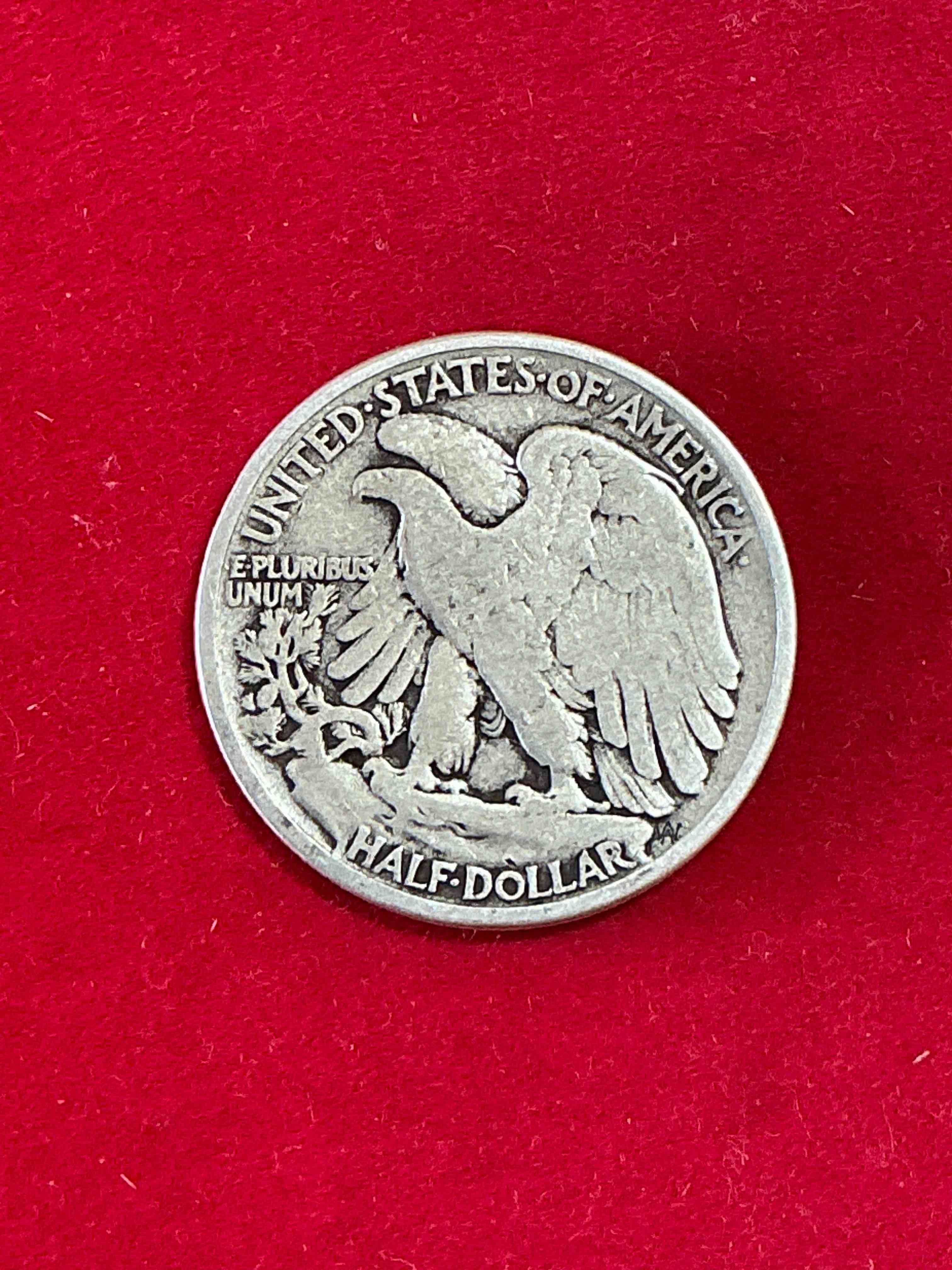 Condition photo showing Good Condition for World War II Era Silver! Antique U.S. Silver! Liberty Walking Silver Fine U.S. Silver Half Dollar! This Striking Half Dollars Were Minted From 1916-1947 & Have Become Some Of The Most Collectible Coins In History! Here Is A Striking Appears Uncirculated Example From 1942! Liberty Walking Coins Are 90% Fine U.S. Silver, A Great Investment In Precious Metal!