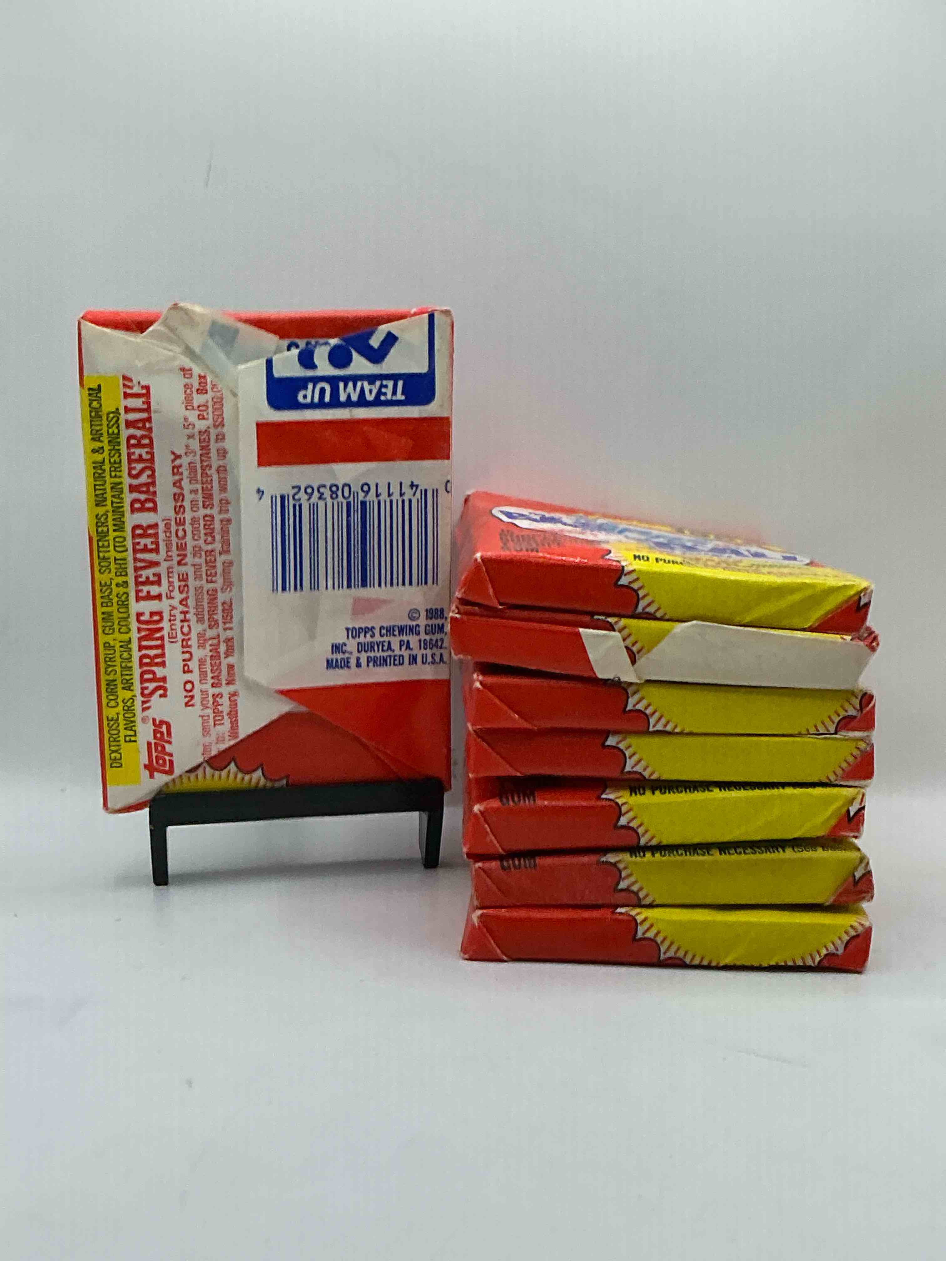 Condition photo showing New/Like New for 80's Baseball Fan's Rejoice! 1988 Topps Baseball Unopened Wax Packs Full Of Collectible Trading Cards! Search For Valuable Don Mattingly "World Of Baseball" & Nolan Ryan Cards Worth Hundreds In Perfect Condition!