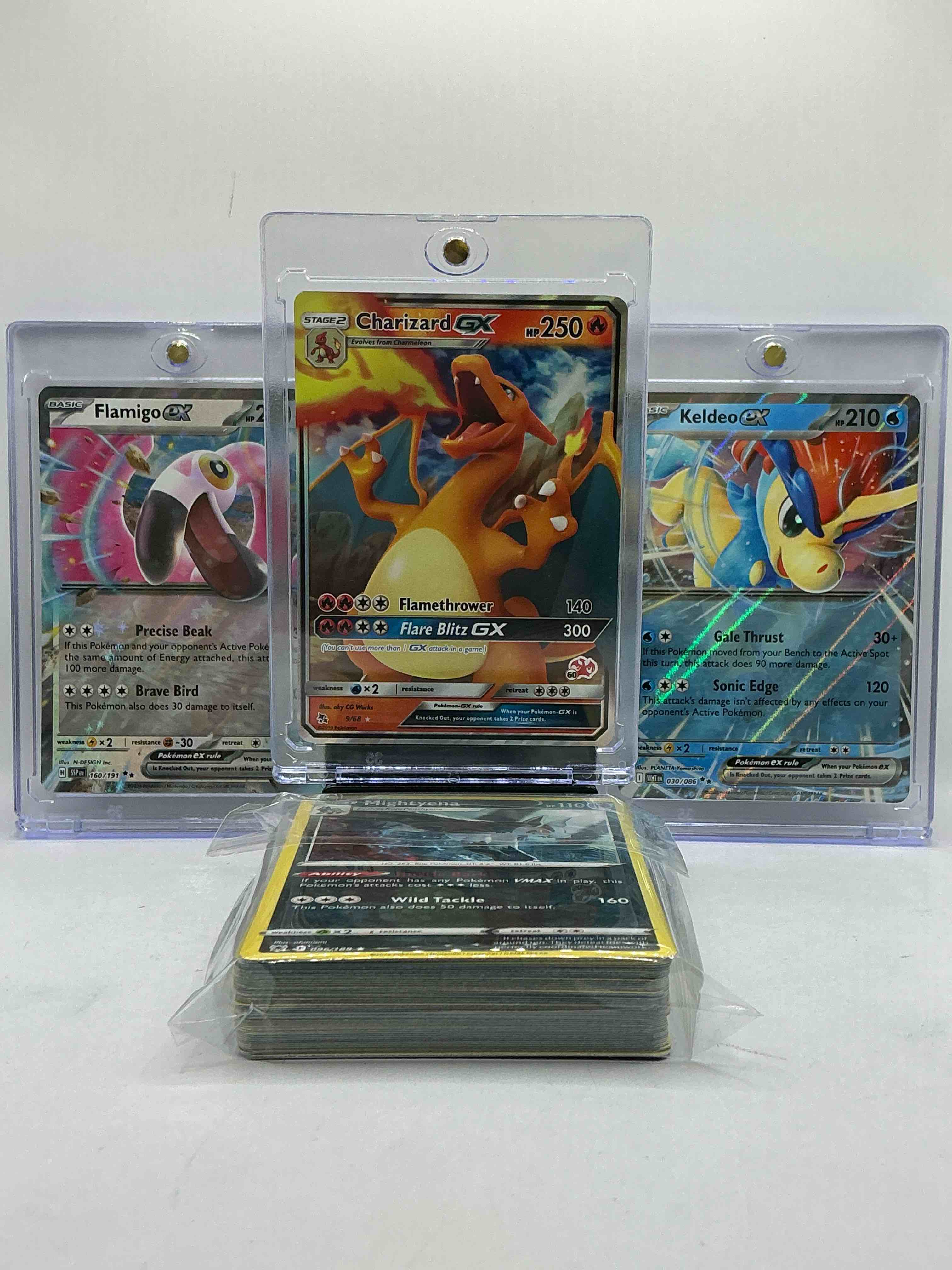 Pokémon Palooza! Charizard GX Holo, Keldeo EX Holo, Flamingo EX Holo & More! 50 Card Pokémon Lot, Includes Commons, Legends, Heroes & More!