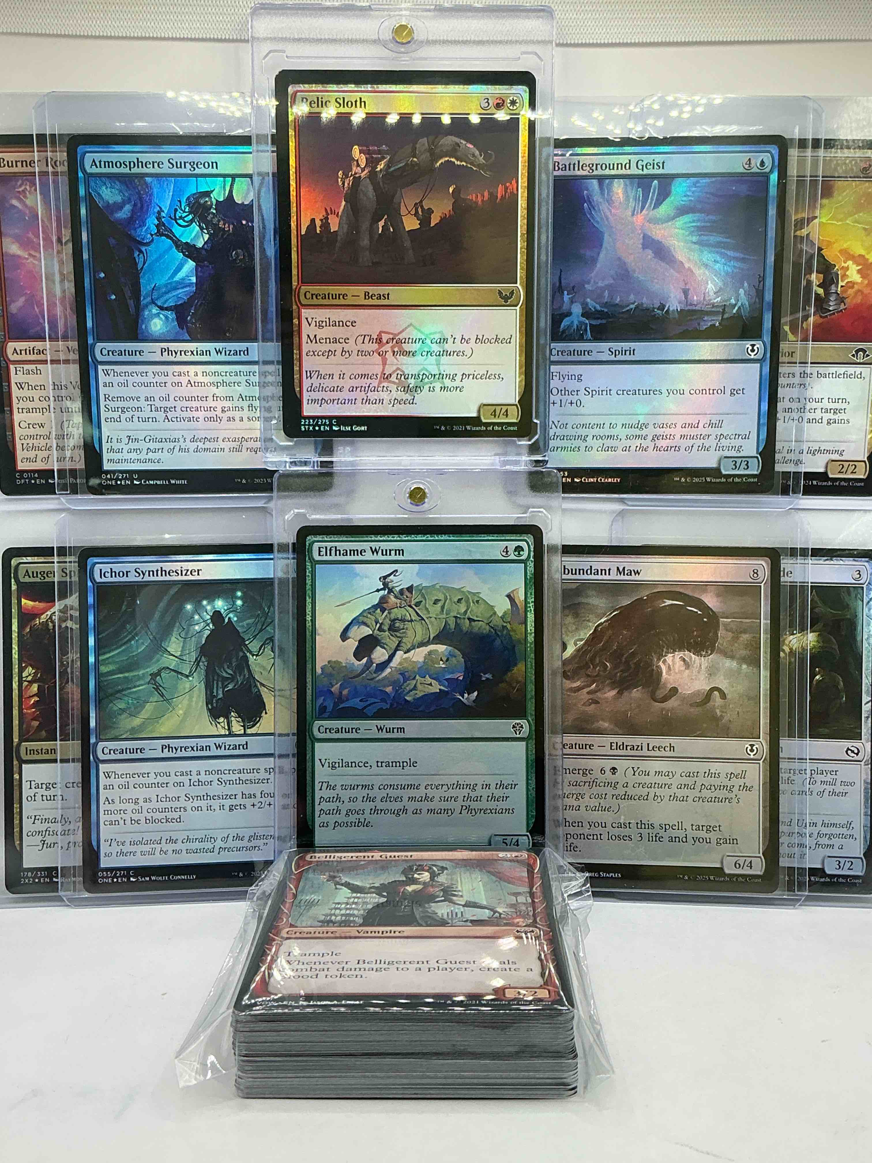 Condition photo showing New/Like New for Magic The Gathering 50 Card Lot! Lot Includes 5 Rare Cards & 5 Holo Foil Cards! All Cards In Excellent Condition! A Great Way To Join The MTG Craze!