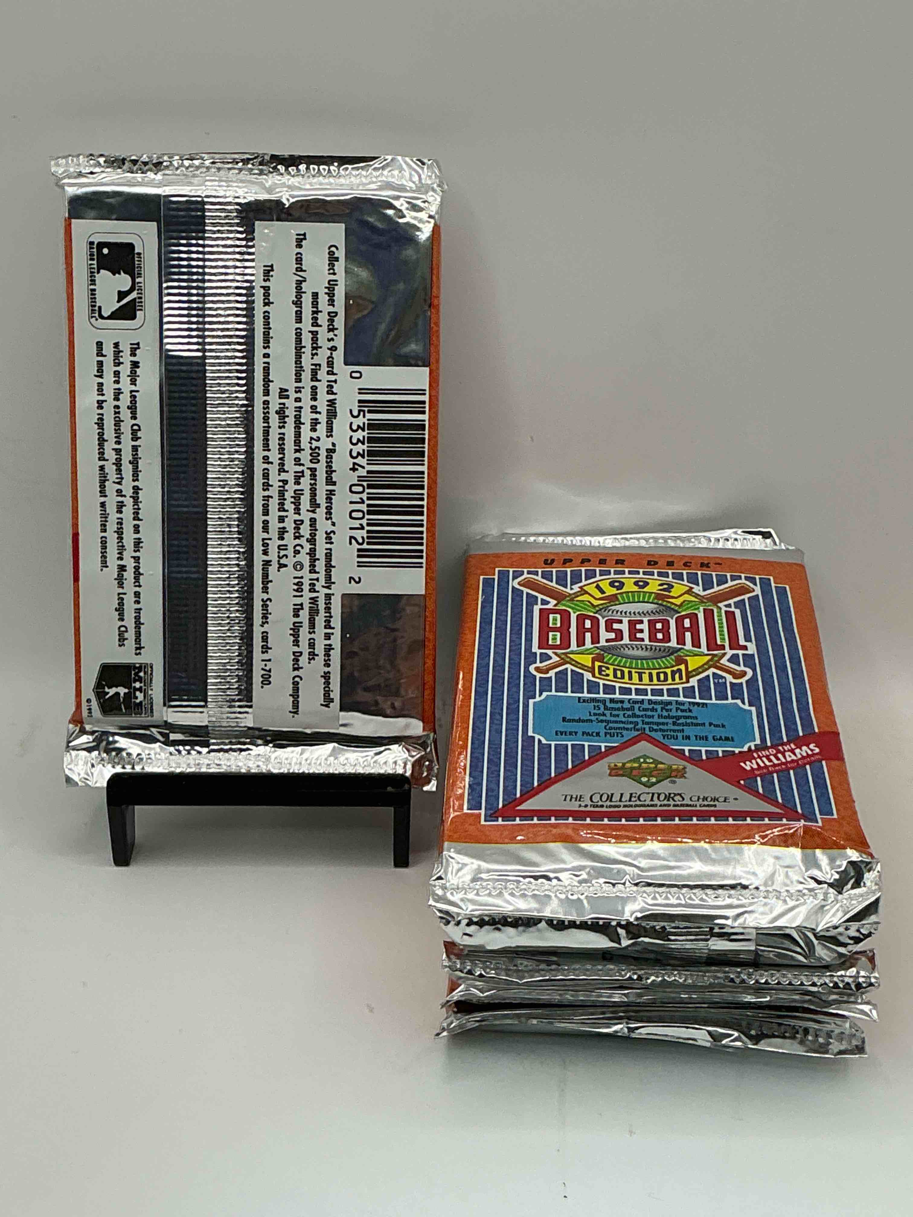 Condition photo showing New/Like New for Find The Williams! 1992 Edition Upper Deck Baseball Cards!  Direct From Original Retail Case! An Uncommon Find For Sure! Search For Rookie Cards From Pedro Martinez, Manny Ramirez & So Much More! Awesome, Uncommon Sports Memorabilia!