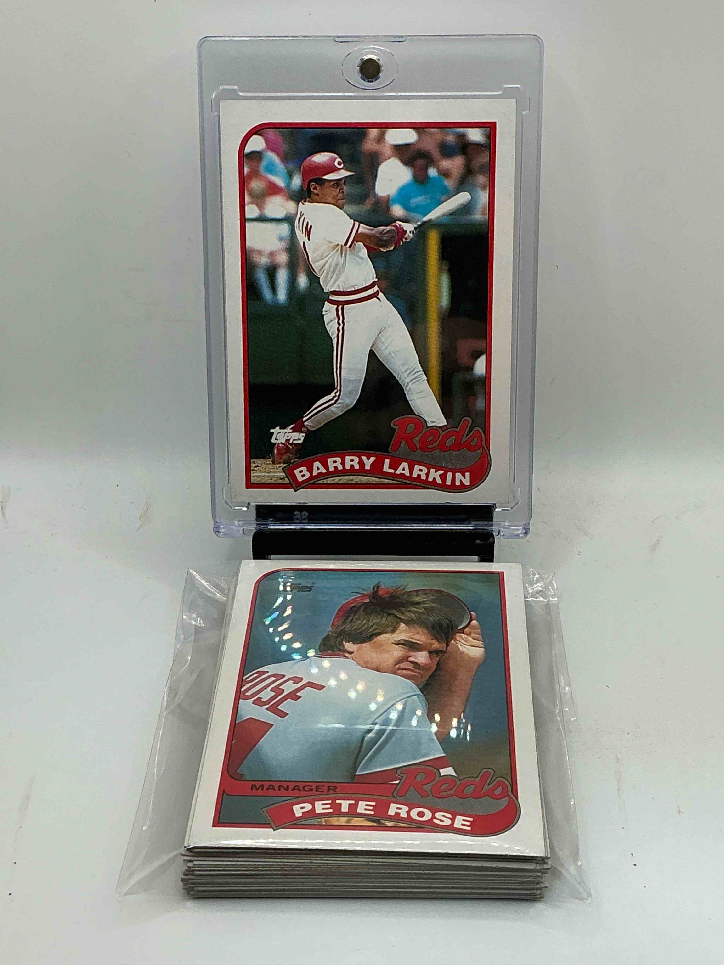 1989 Topps Reds Team Set! 28 Card Reds Set! Pete Rose, Tom Browning, Reds Team Card, Eddie Miller, Ron Oester & More! Reds Fans Rejoice!
