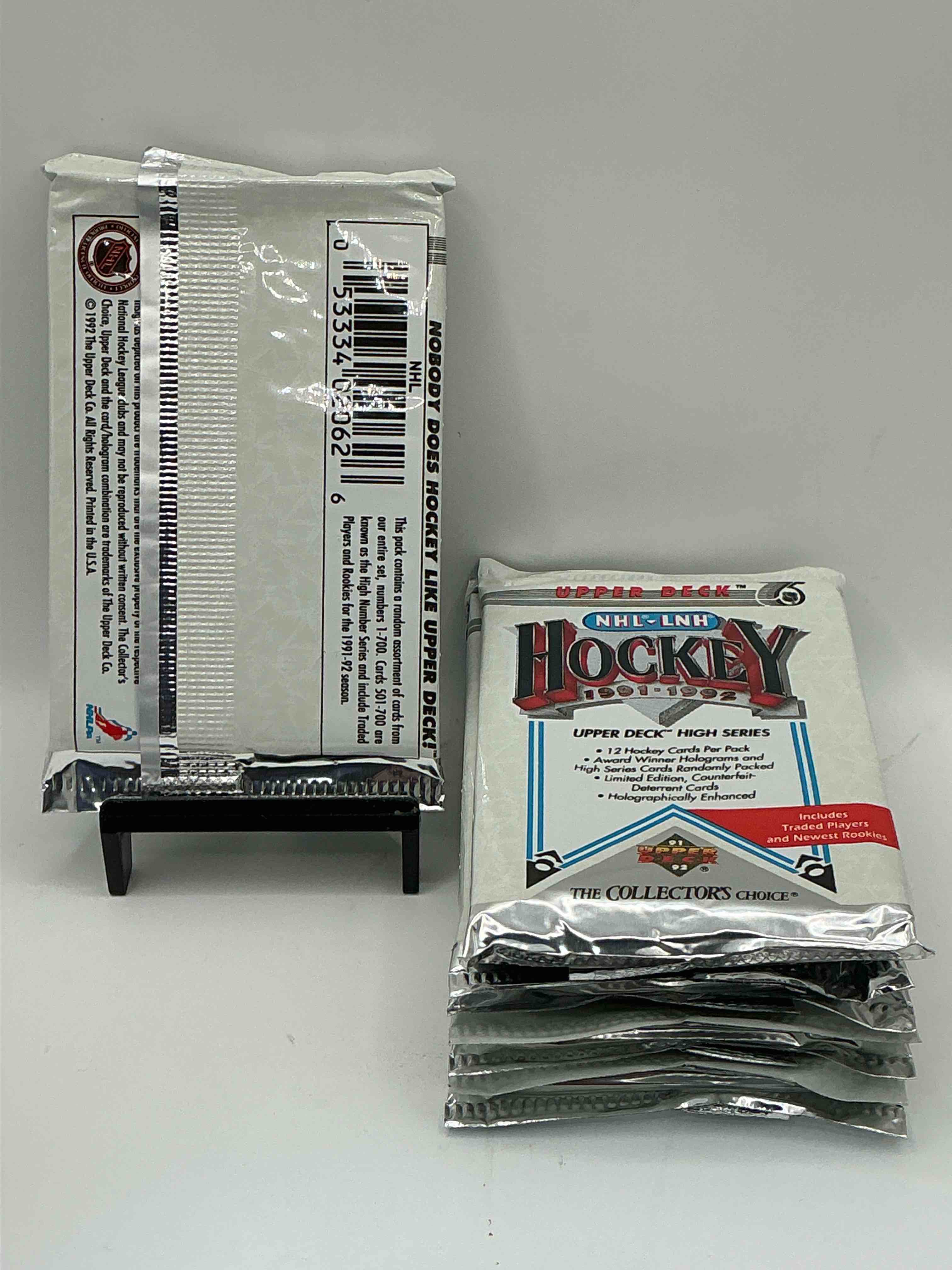 Condition photo showing New/Like New for 1990 NHL Pro Set Series “The Hottest Cards Of The Ice”! Look for Some Of You’re Favorite NHL Stars From The 90’s! 