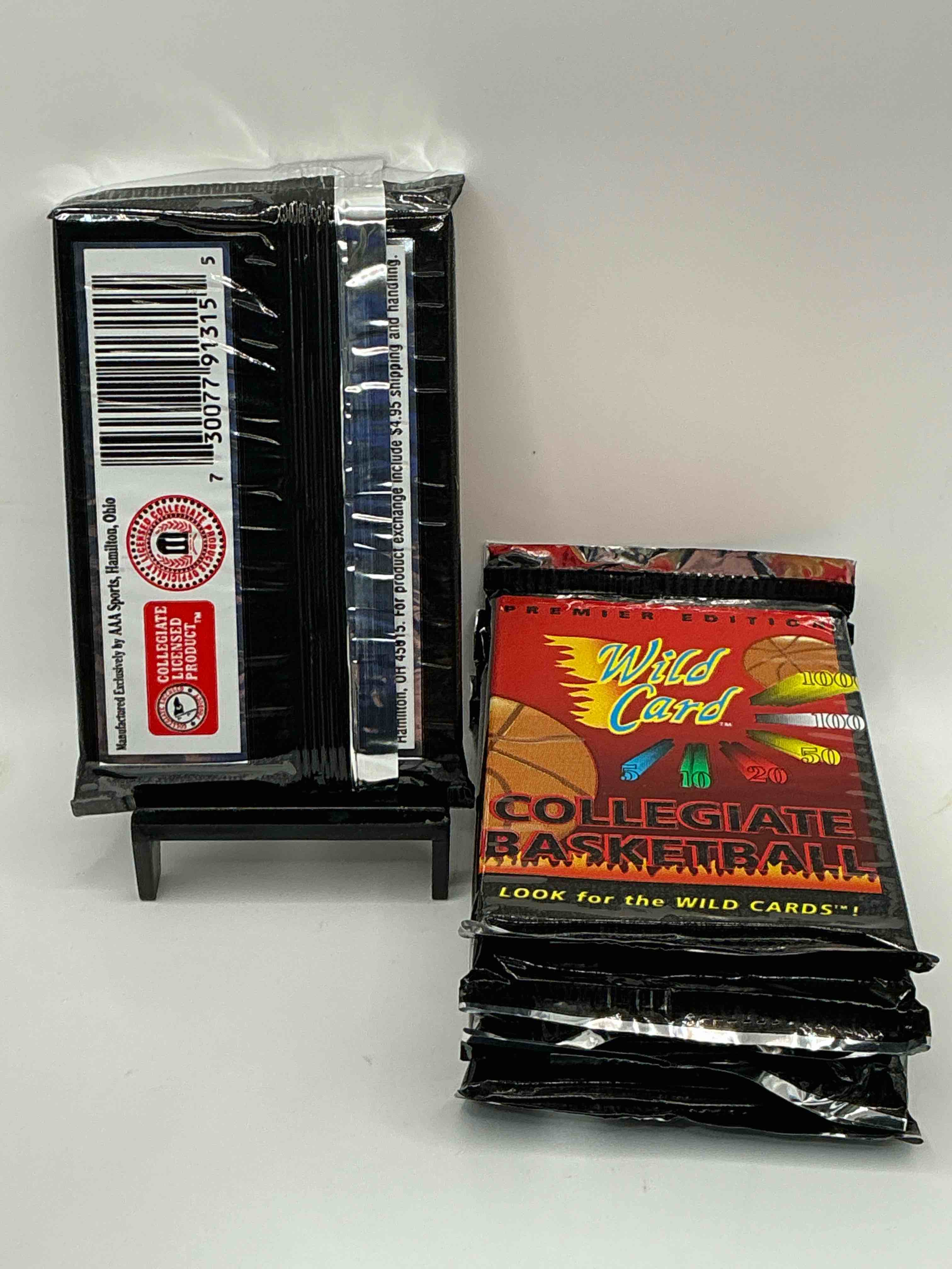 Condition photo showing New/Like New for Wild Card Premier Edition 1992 Basketball Card Packs! LOOK FOR THE WILD CARDS! Basketball Packs!