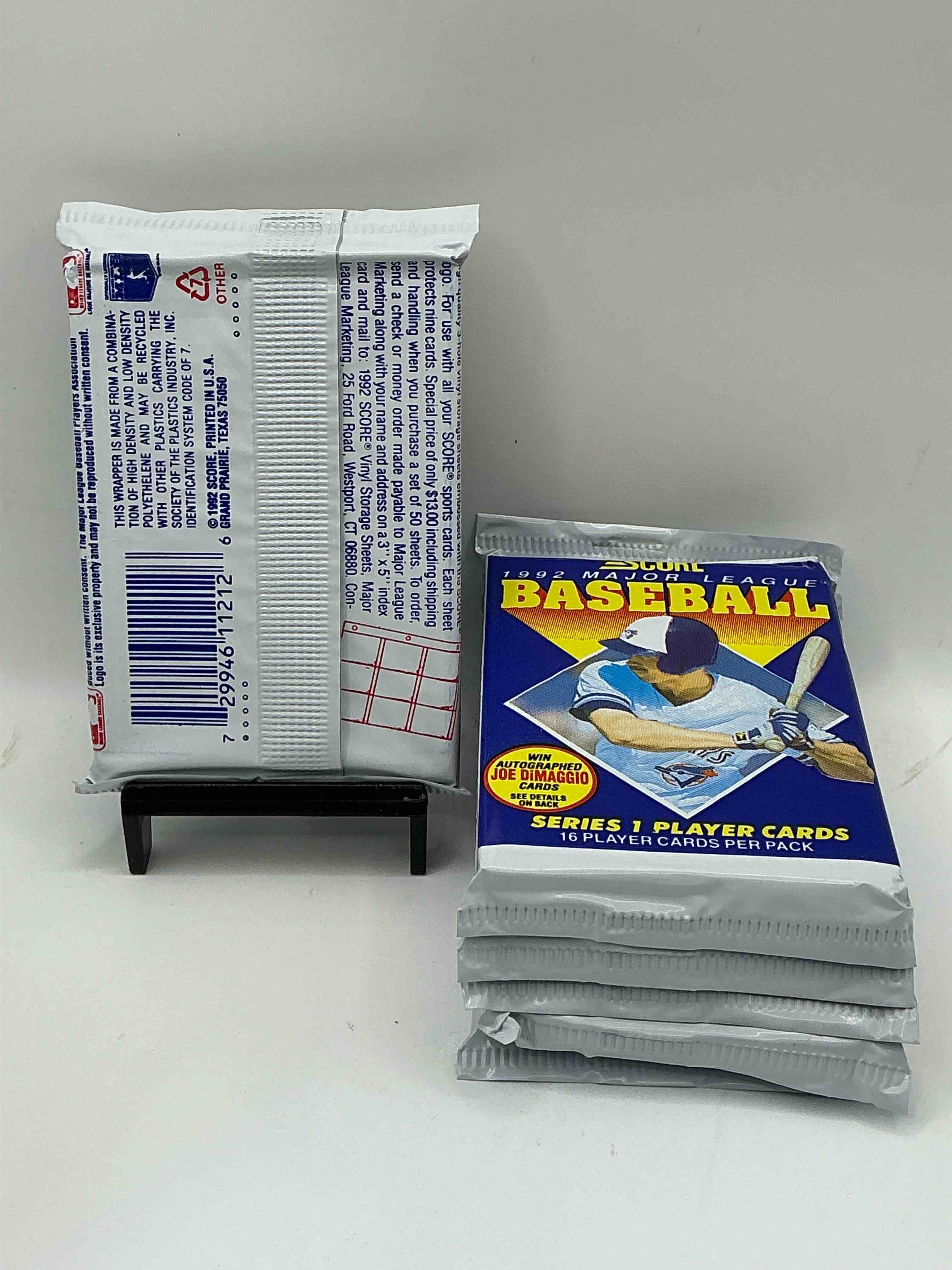 Condition photo showing New/Like New for Joe DiMaggio Autograph!? 2,495 Joe DiMaggio Randomly Inserted Signature Cards In The Packs From This Year! 1992 Score Baseball Craziness, See What You Get!