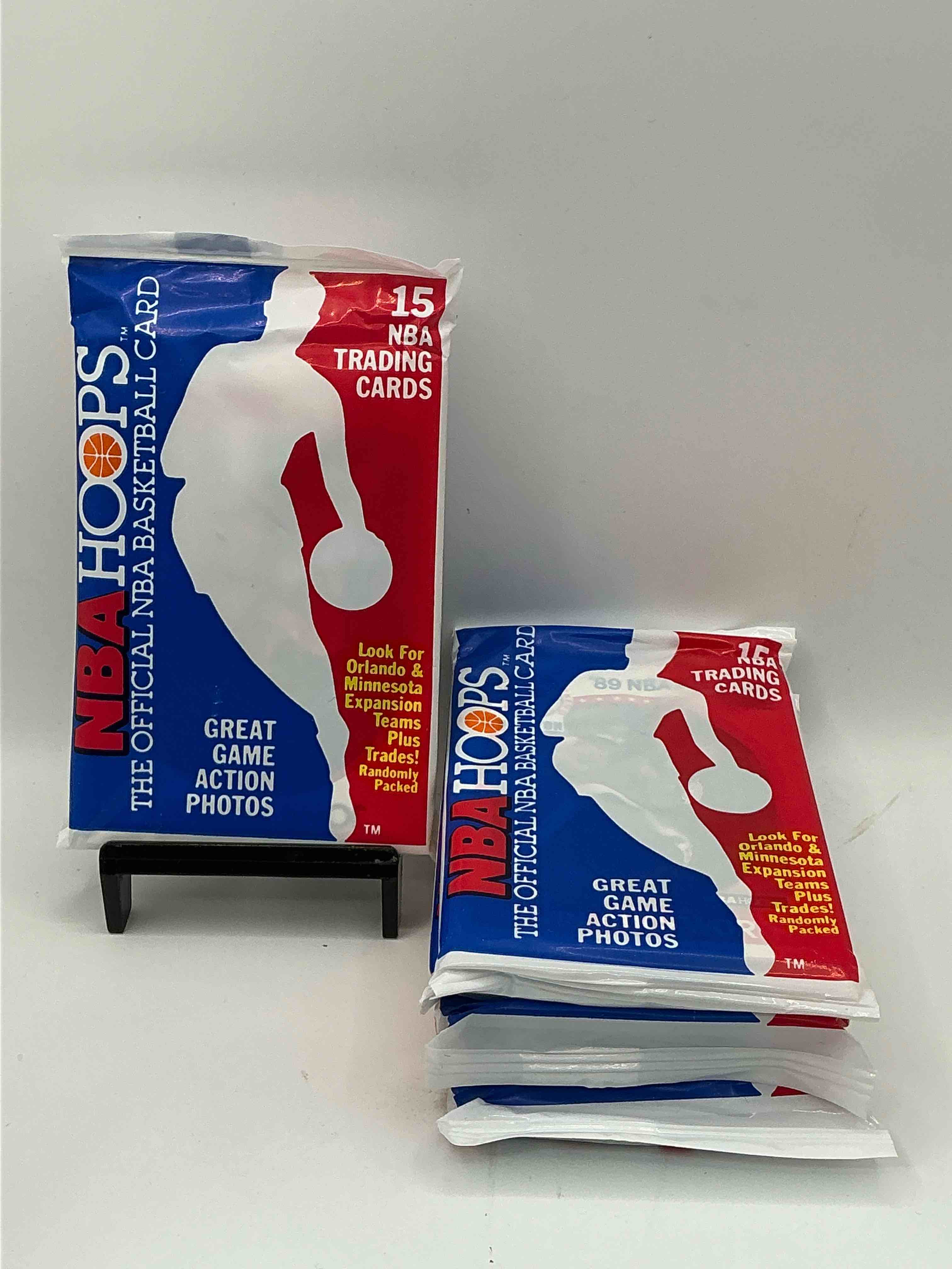 1989 Wow Valuable Michael Jordan?! Getting Very Rare! 1989/90 NBA Hoops Sealed Pack, Direct From Original Retail Case! Search For Valuable Michael Jordan #200 (PSA 10 Value Approx $200) & David Robinson's ONLY True Rookie Card #138 (PSA 10 Value $300) This Year Also Has Many Other Iconic Cards From Magic Johnson, Larry Bird & Too Many Others To List 1989 NBA Hoops Has Exploded in The Collector Market As It's The First Year Of NBA Hoops Production, & Only One Of Two Sets Produced in 1989 Don't Miss Out, Getting Very Rare!