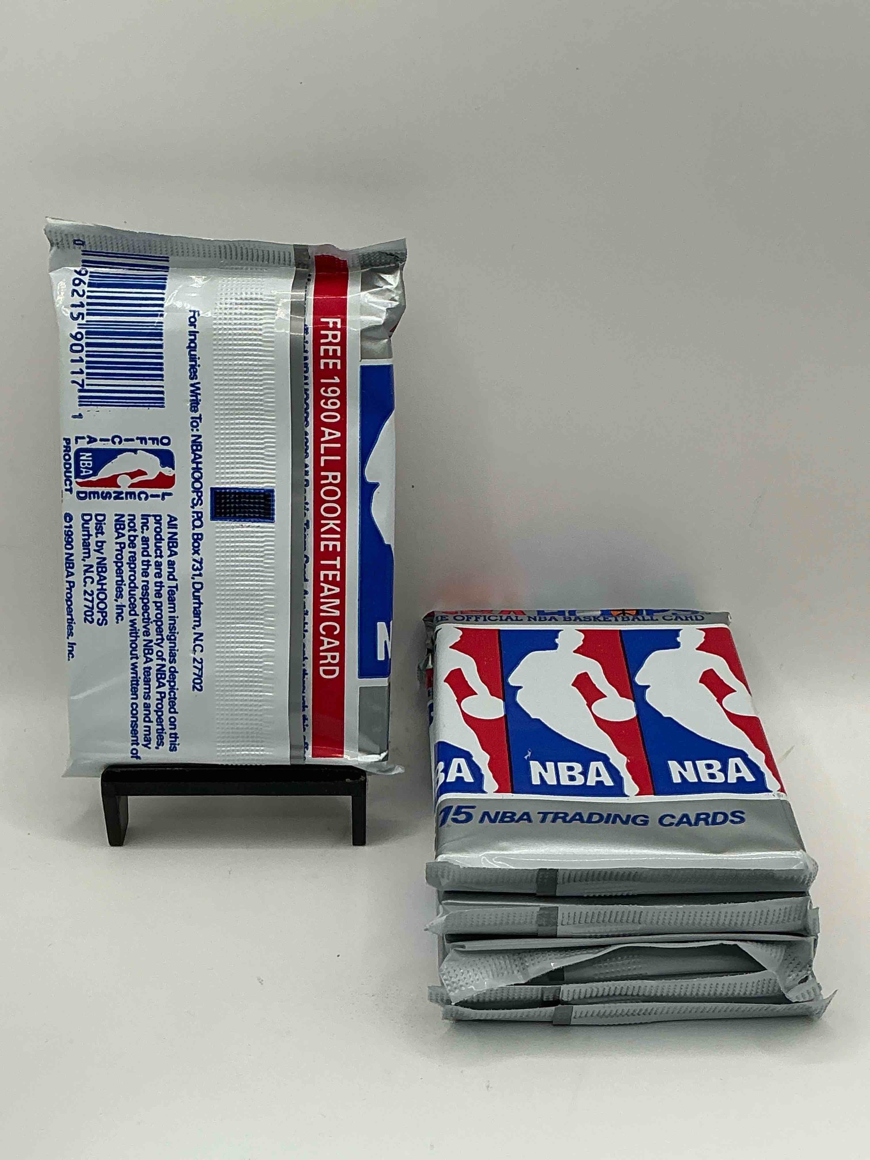 Condition photo showing New/Like New for Michael Jordan!? 1990/91 NBA Hoops Unopened Sealed Trading Collectible Sports Card Pack, Direct From Original Sealed Retail Case! Search For Early Michael Jordan #65 (PSA 10 Value $550), Jordan All Star Card, & Too Many Other Nice Cards To List!