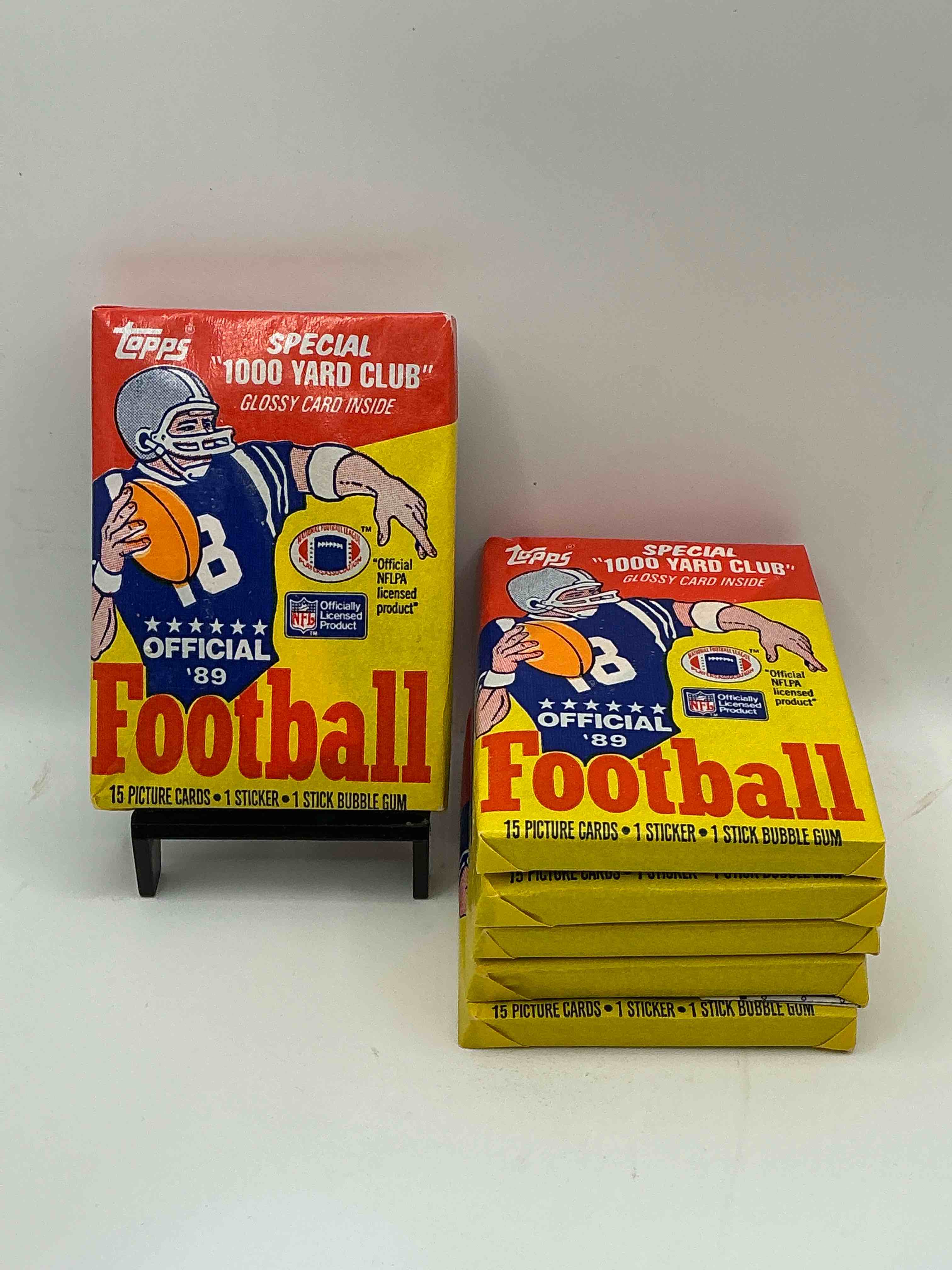1989 Topps Football Unopened Sports Card Wax Packs! Straight From Original Box!Search For Deion Sanders Rookie Cards! Along With Valuable Jerry Rice, Bo Jackson & Other 80's Stars!