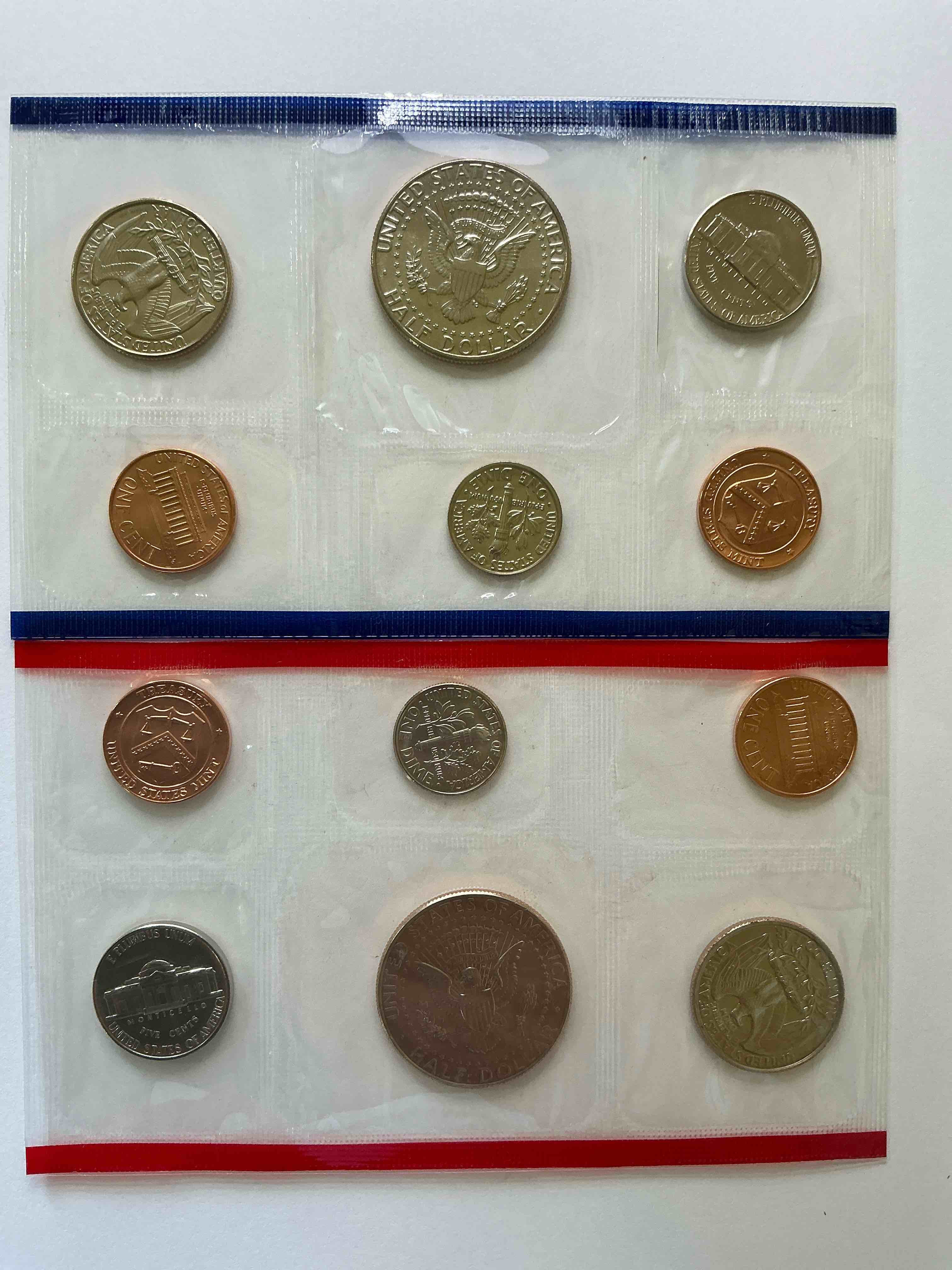 Condition photo showing New/Like New for 1993 Uncirculated U.S. Mint Coins! These Gorgeous Coins From The Mint Set Features Each U.S. Coins Minted in 1993 In Uncirculated Condition, From Each Mint Mark, Philly & Denver! Own An Awesome Investment & Incredible Piece Of U.S. History!