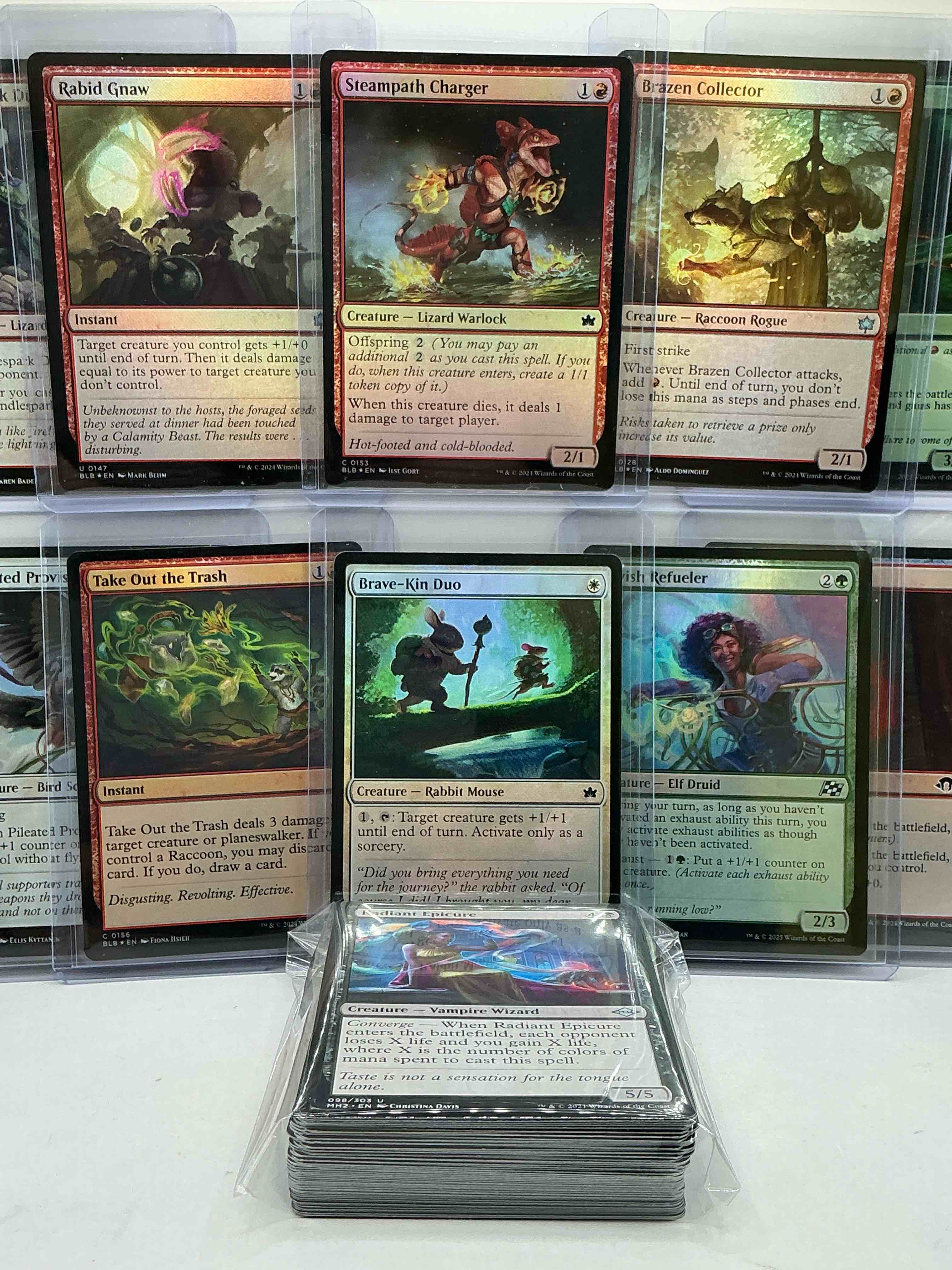 Condition photo showing New/Like New for Magic The Gathering 50 Card Lot! Lot Includes 5 Rare Cards & 5 Holo Foil Cards! All Cards In Excellent Condition! A Great Way To Join The MTG Craze!