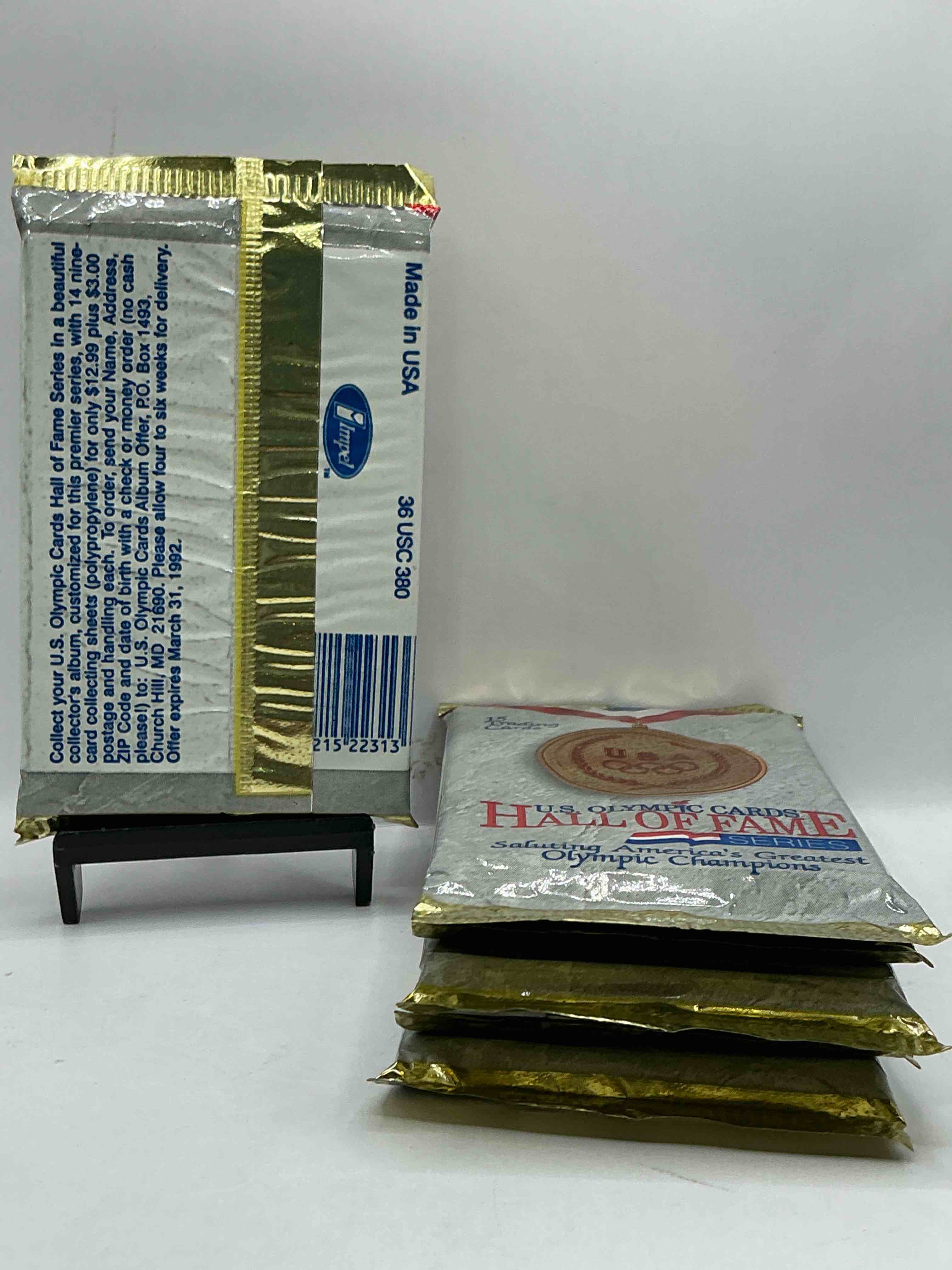 Condition photo showing New/Like New for Olympic Insanity! US Olympic Hall Of Fame 1992 Packs! Direct From Box! Check Out These Rare US Olympic Packs!