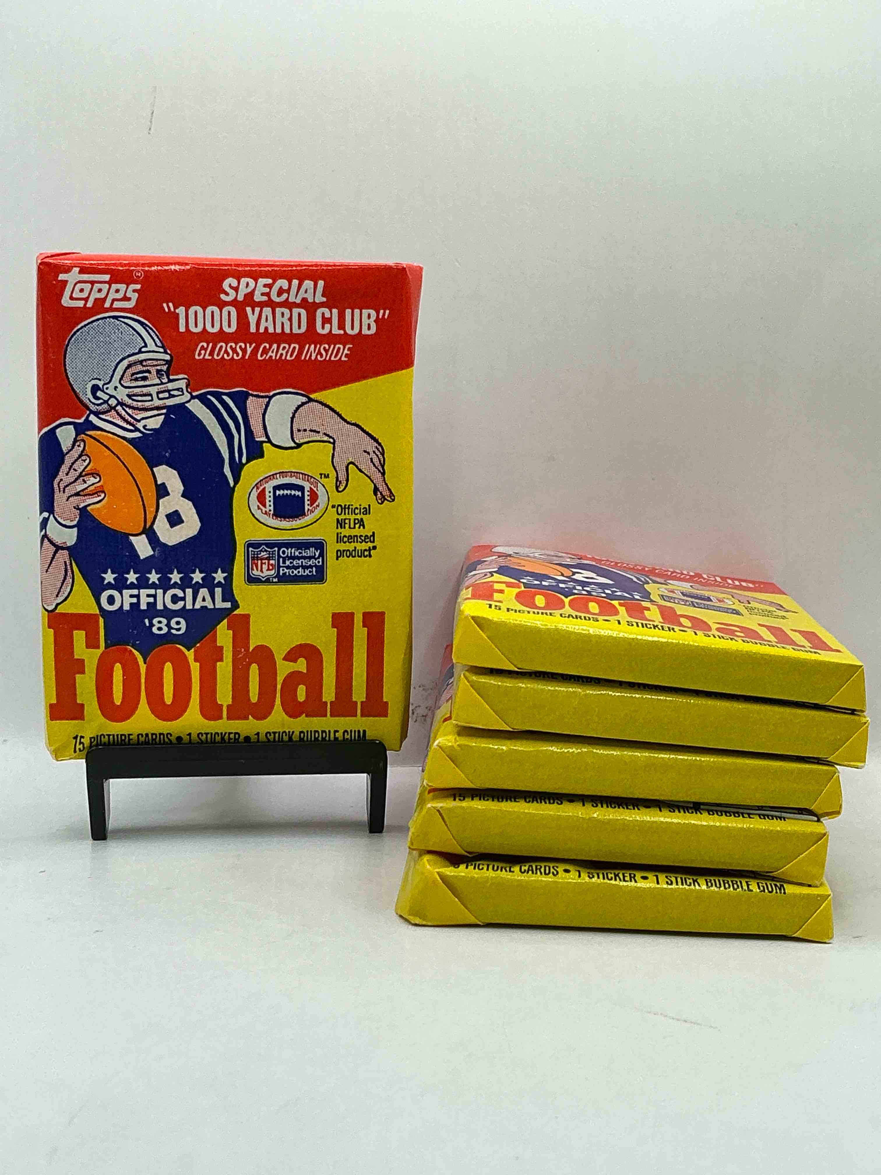 1989 Topps Football Unopened Sports Card Wax Packs! Straight From Original Box!Search For Deion Sanders Rookie Cards! Along With Valuable Jerry Rice, Bo Jackson & Other 80's Stars!