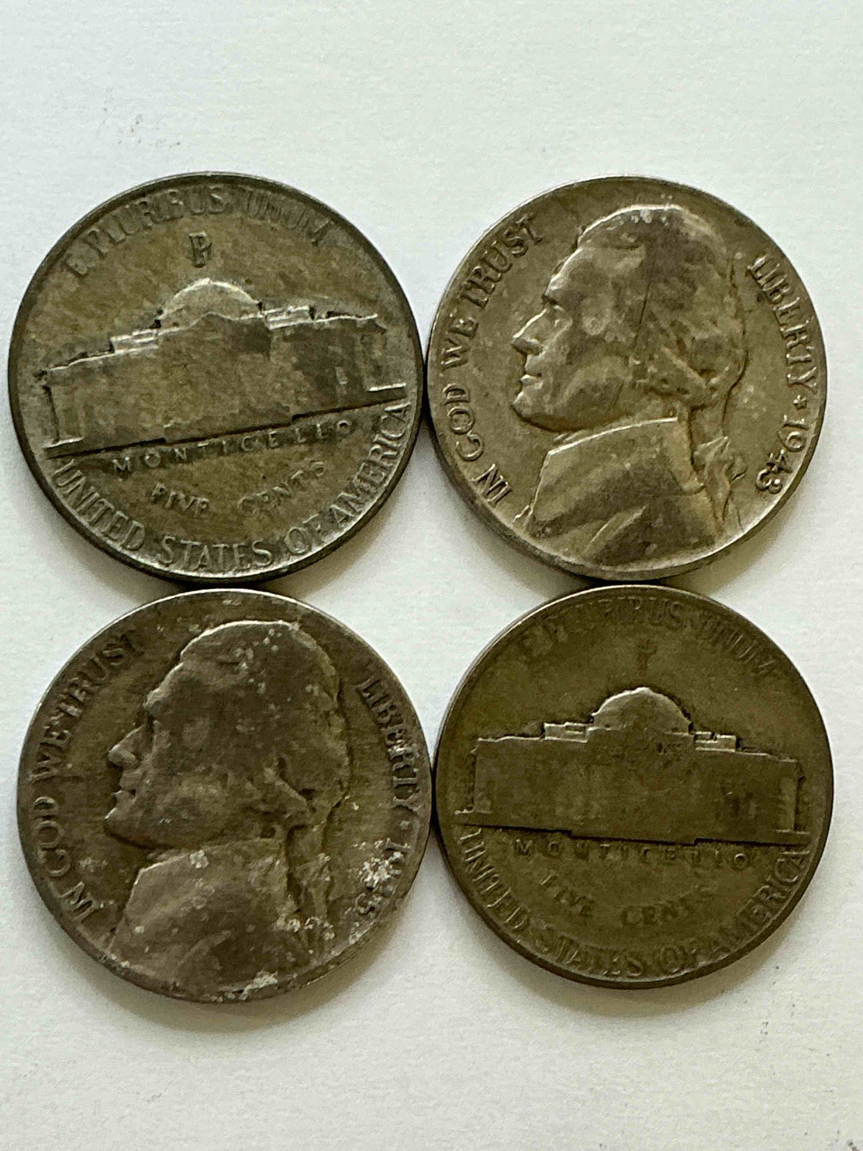 World War II Silver! Did You Know That Nickels Were Actually Made Of Silver During World War II In 1942- 1945! This Is Because America Needed Nickel To Make Ammunition, So The U.S. Treasury Made Nickels Out Of Partial Silver Instead Of Nickel For These Three Years Only! Own Great Pieces Of Rare World War II Silver. All Silver Nickels Dated… Some At The Height Of The War! Each Nickel Was Minted At 35% Silver, 56% Copper & 9% Manganese. Own Rare Pieces Of Valuable World War II Precious Metal History! Hard To Find!