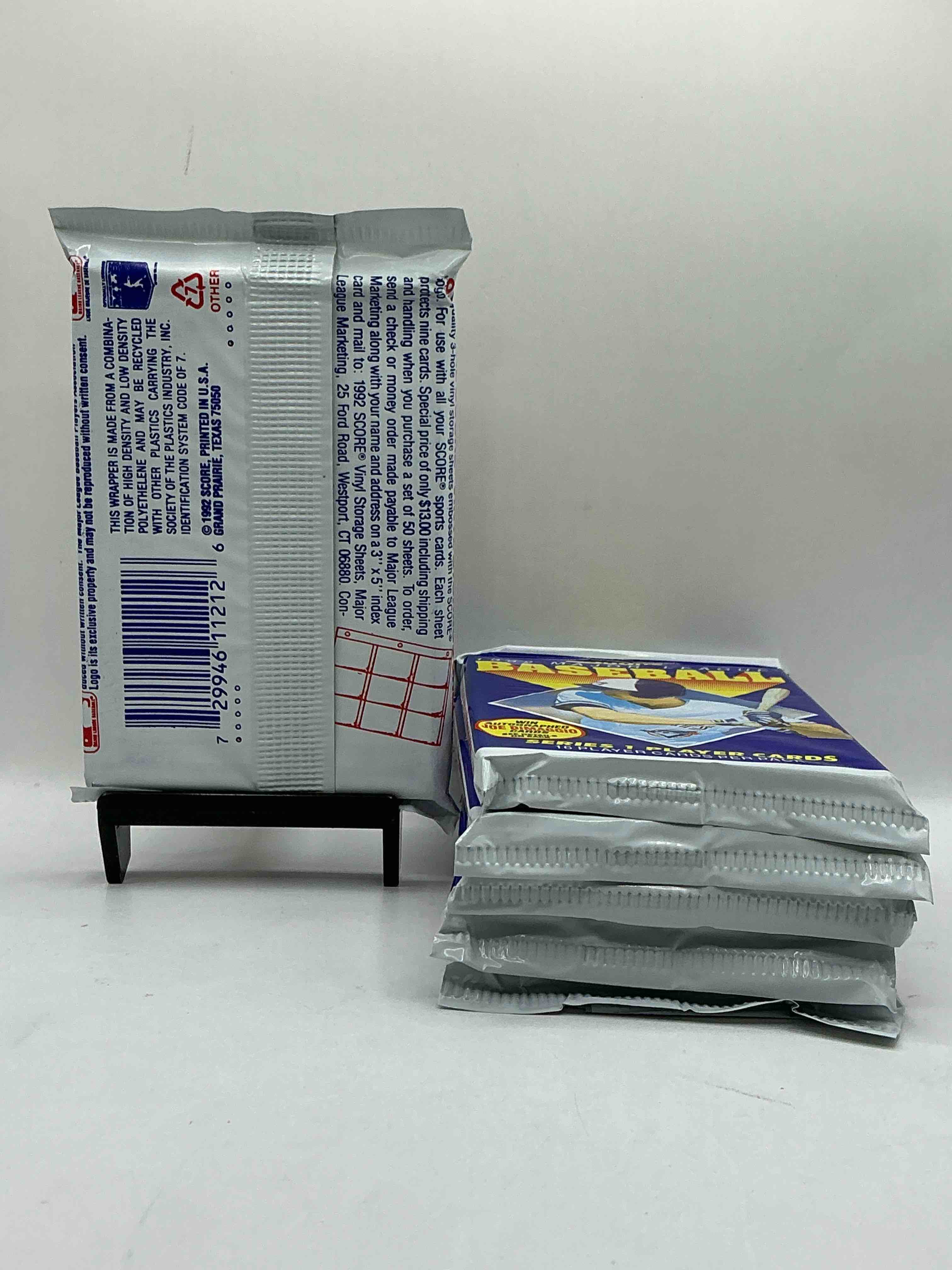 Condition photo showing New/Like New for Joe DiMaggio Autograph!? 2,495 Joe DiMaggio Randomly Inserted Signature Cards In The Packs From This Year! 1992 Score Baseball Pack Craziness, 16 Cards In Each Pack! See What You Get!