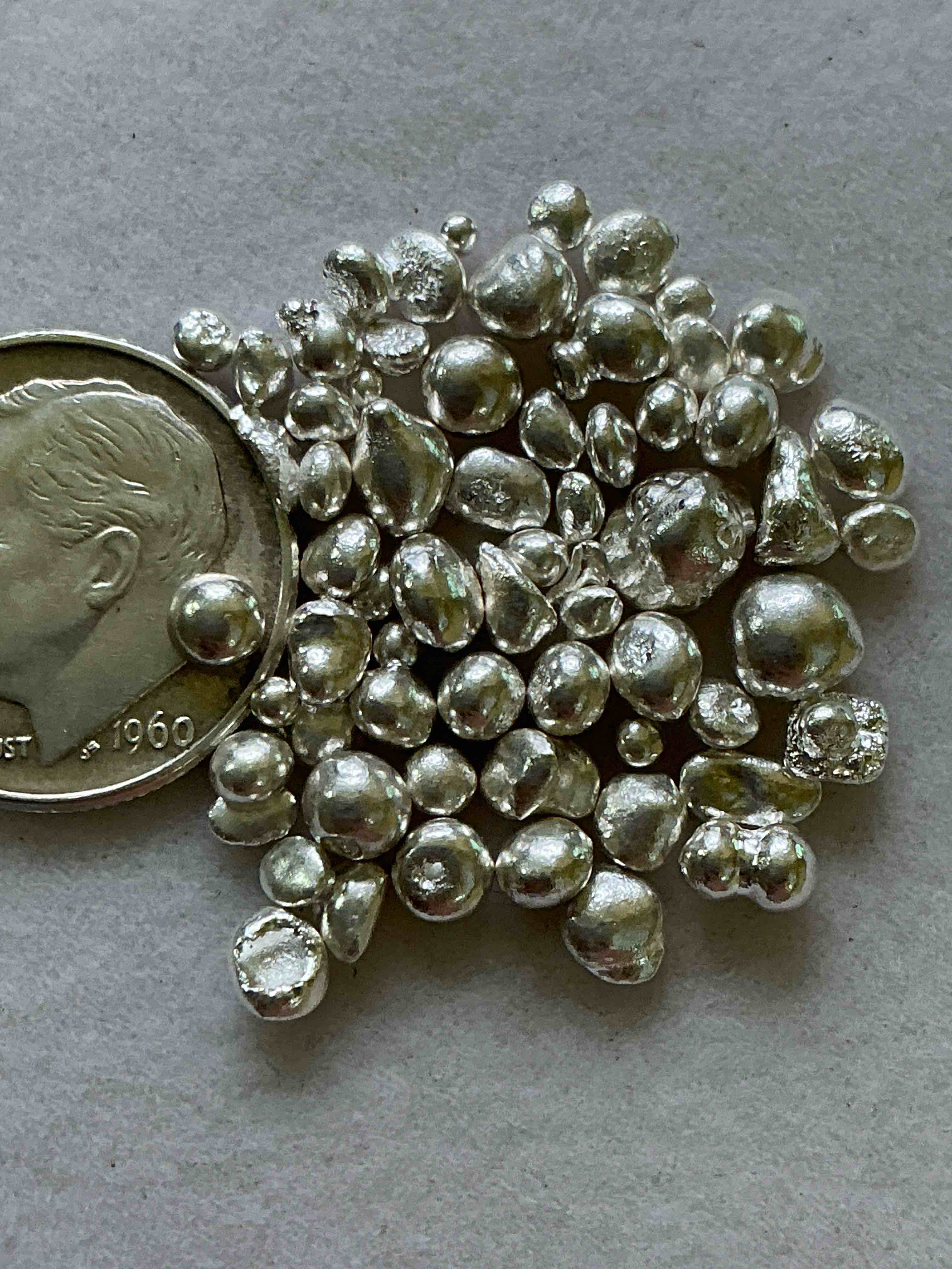 Condition photo showing New/Like New for Silver Nuggets! .999 US Fine Silver, In Small Nugget Form! Total Weight Of All Nuggets In Lot Approximately 6 Grams, Bid Is Per Nugget! A Cool Way To Invest In Fine US Silver! Includes Collector Capsule!
