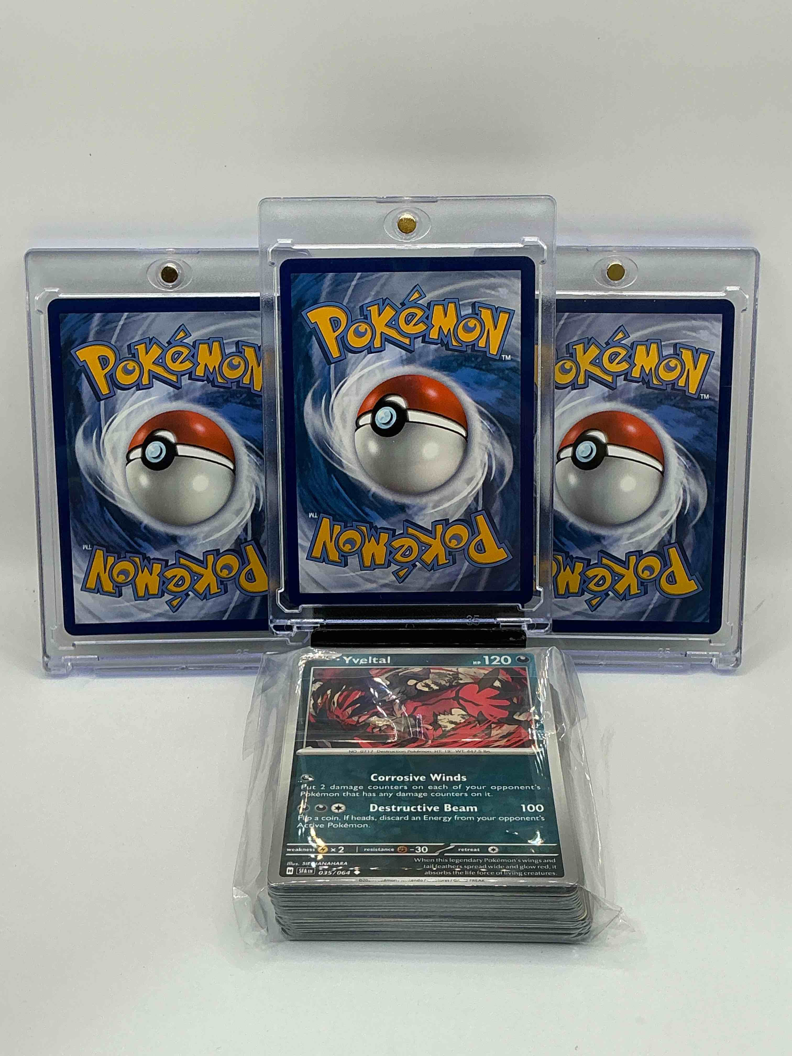 Condition photo showing New/Like New for Pokémon Palooza! Hatterene V! Drapion V! Coalossal V! Along With 50 Other Pokémon Heroes, Holos, Legends & Commons!