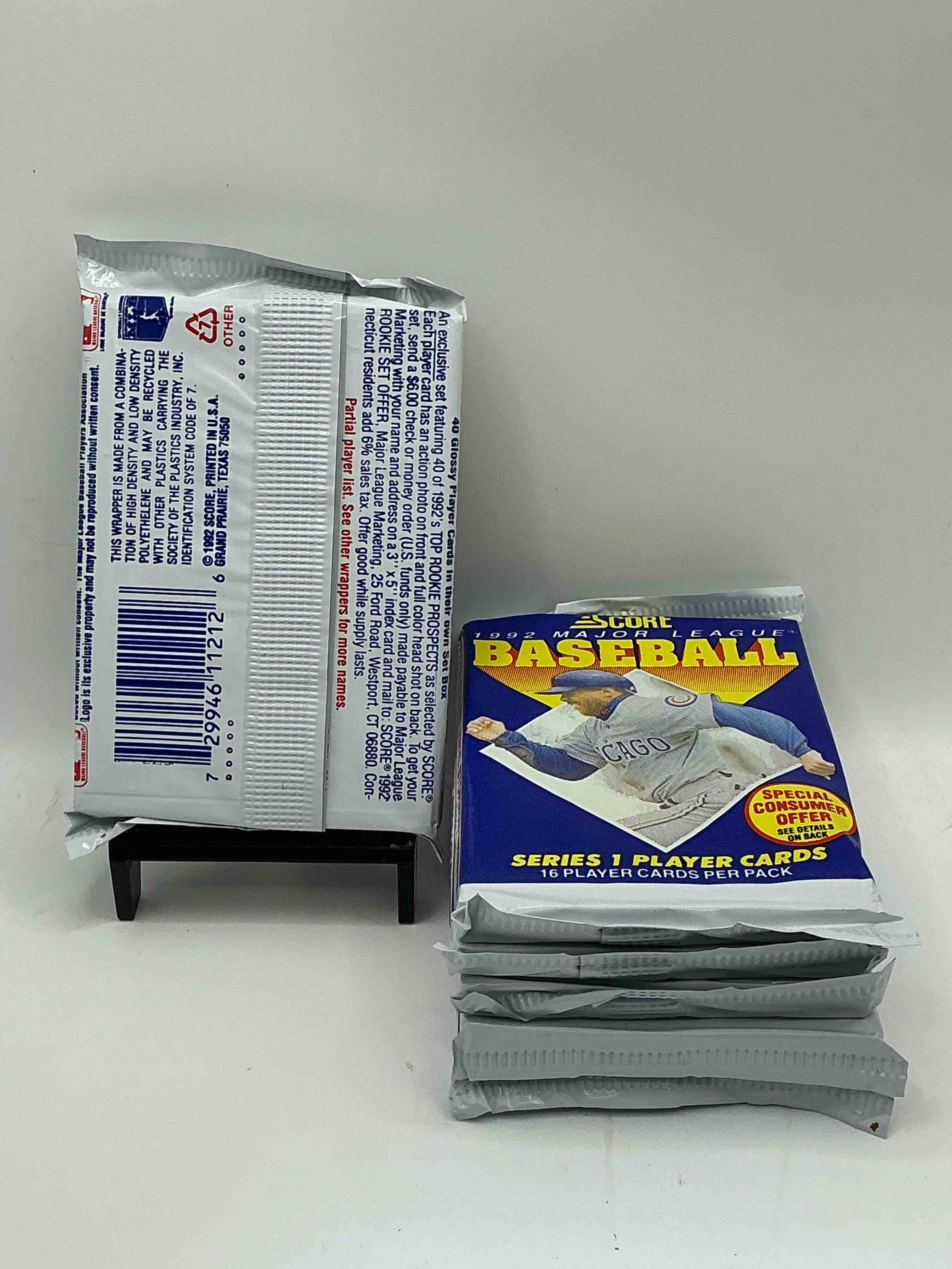 Condition photo showing New/Like New for Joe DiMaggio Autograph!? 2,495 Joe DiMaggio Randomly Inserted Signature Cards In The Packs From This Year! 1992 Score Baseball Pack Craziness, 16 Cards In Each Pack! See What You Get!