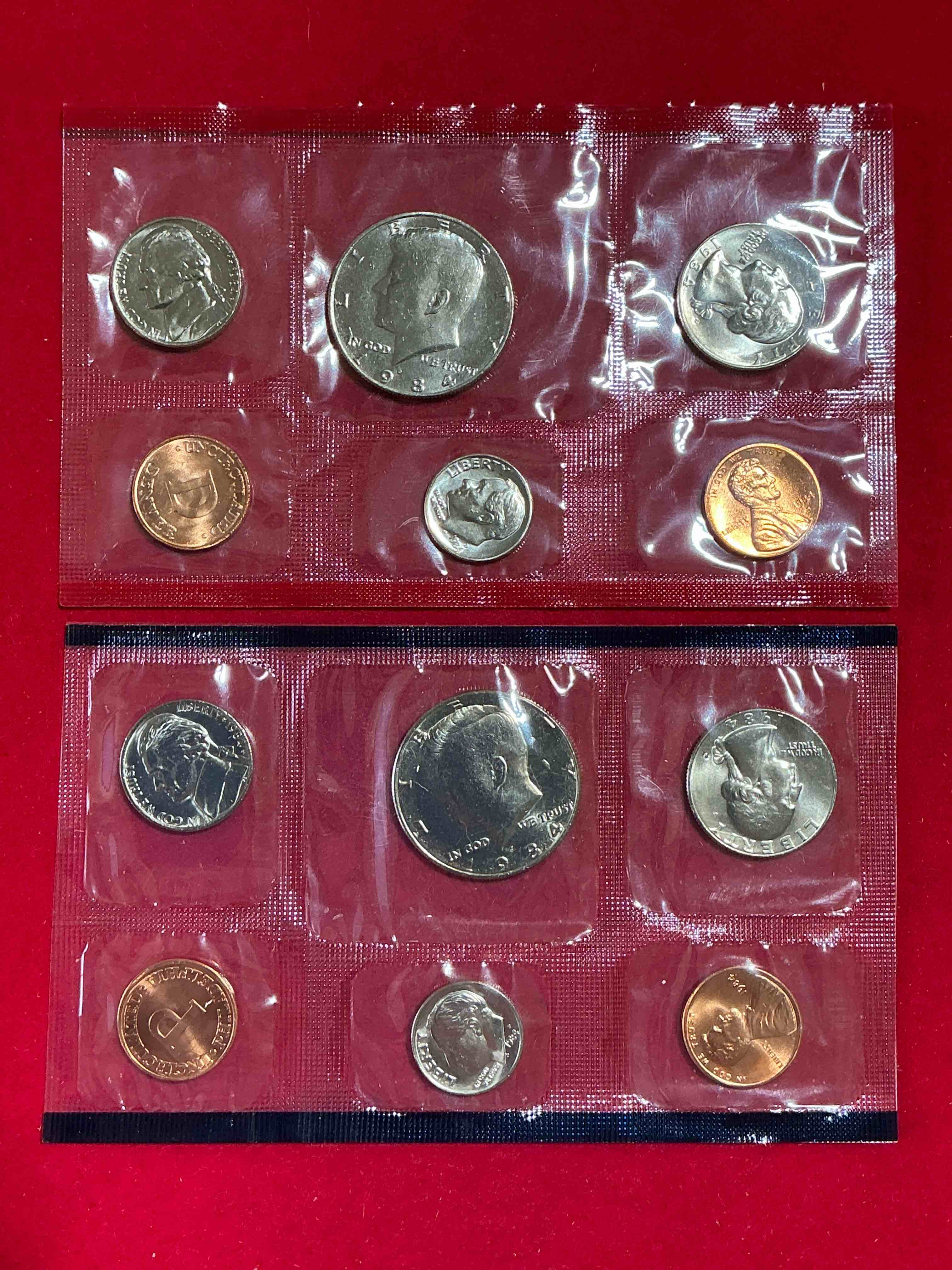 1984 Uncirculated U.S. Mint Coins! These Gorgeous Coins From The Mint Set Features Each U.S. Coins Minted in 1984 In Uncirculated Condition, From Each Mint Mark, Philly & Denver! Own An Awesome Investment & Incredible Piece Of U.S. History!