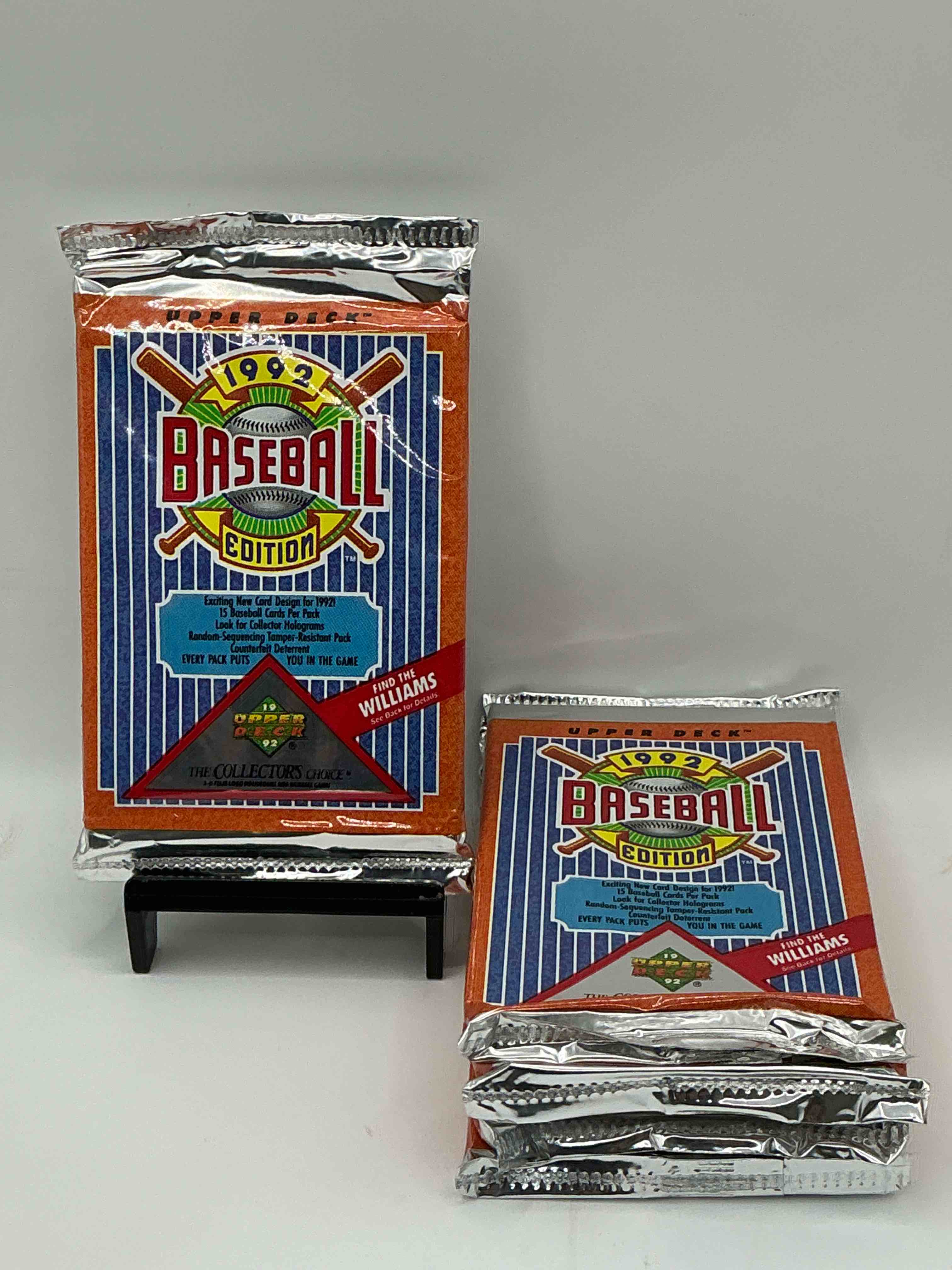 Find The Williams! 1992 Edition Upper Deck Baseball Cards!  Direct From Original Retail Case! An Uncommon Find For Sure! Search For Rookie Cards From Pedro Martinez, Manny Ramirez & So Much More! Awesome, Uncommon Sports Memorabilia!