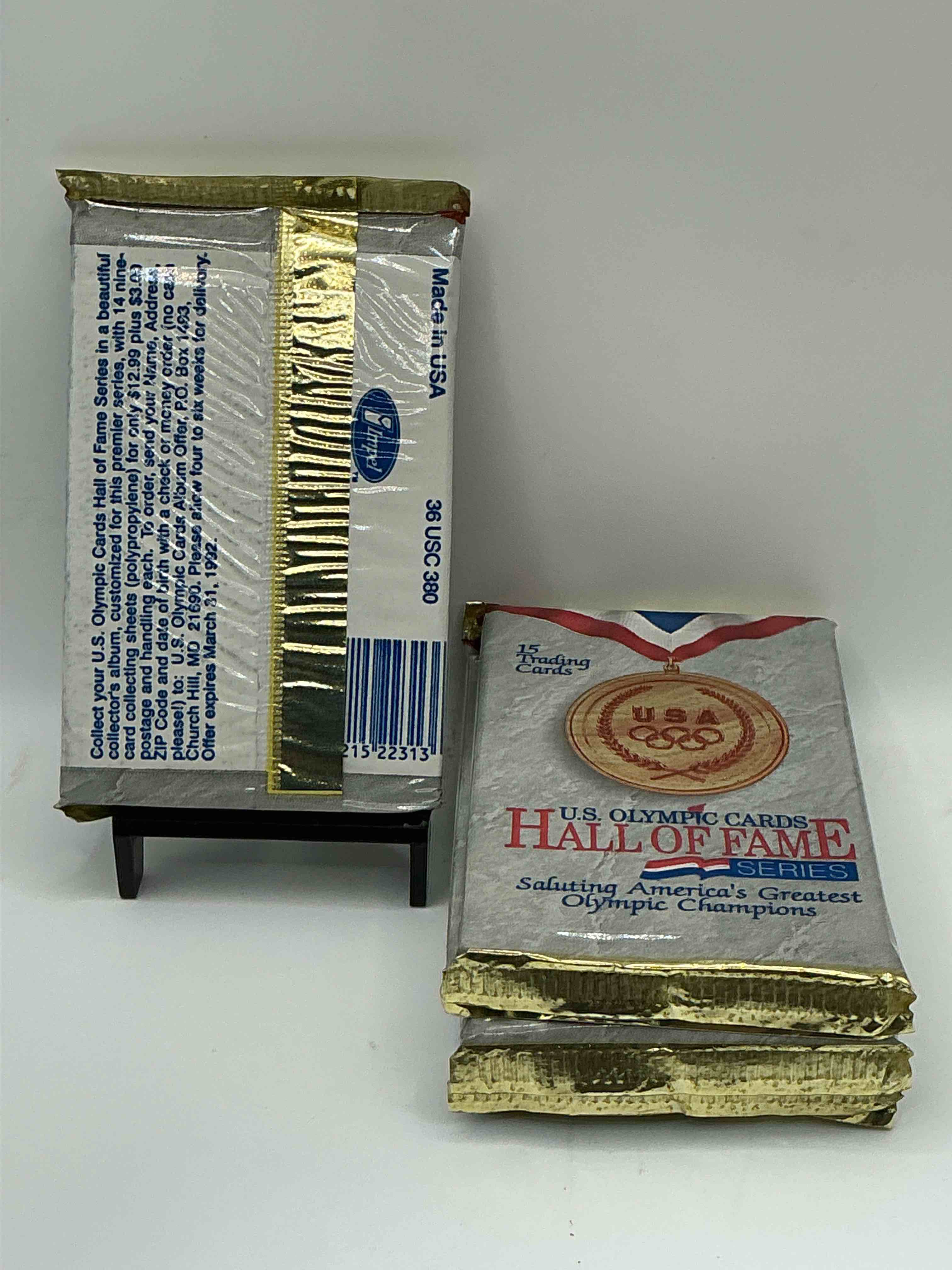 Condition photo showing New/Like New for Olympic Insanity! US Olympic Hall Of Fame 1992 Packs! Direct From Box! Check Out These Rare US Olympic Packs!