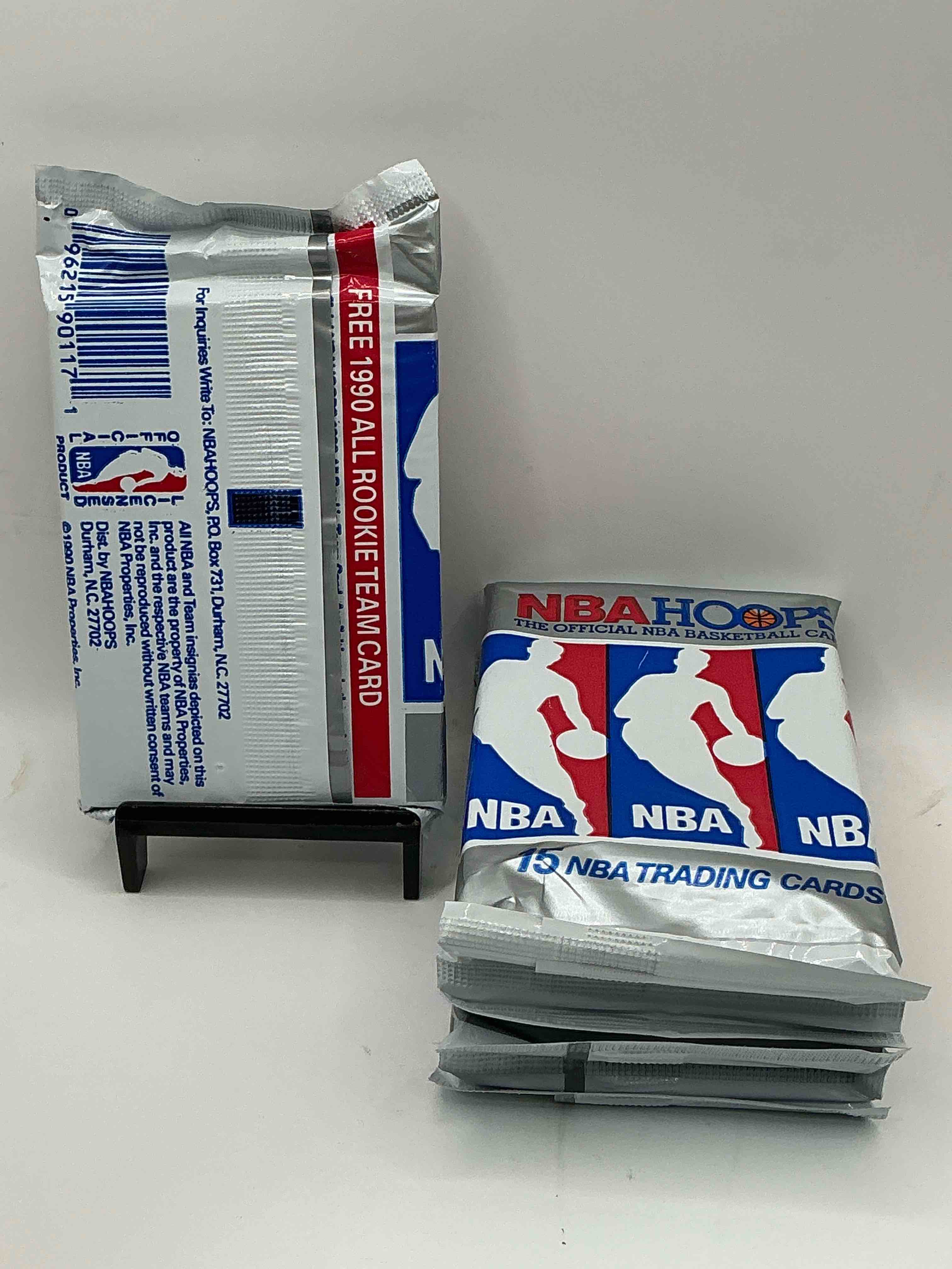 Condition photo showing New/Like New for Michael Jordan!? 1990/91 NBA Hoops Unopened Sealed Trading Collectible Sports Card Pack, Direct From Original Sealed Retail Case! Search For Early Michael Jordan #65 (PSA 10 Value $550), Jordan All Star Card, & Too Many Other Nice Cards To List!