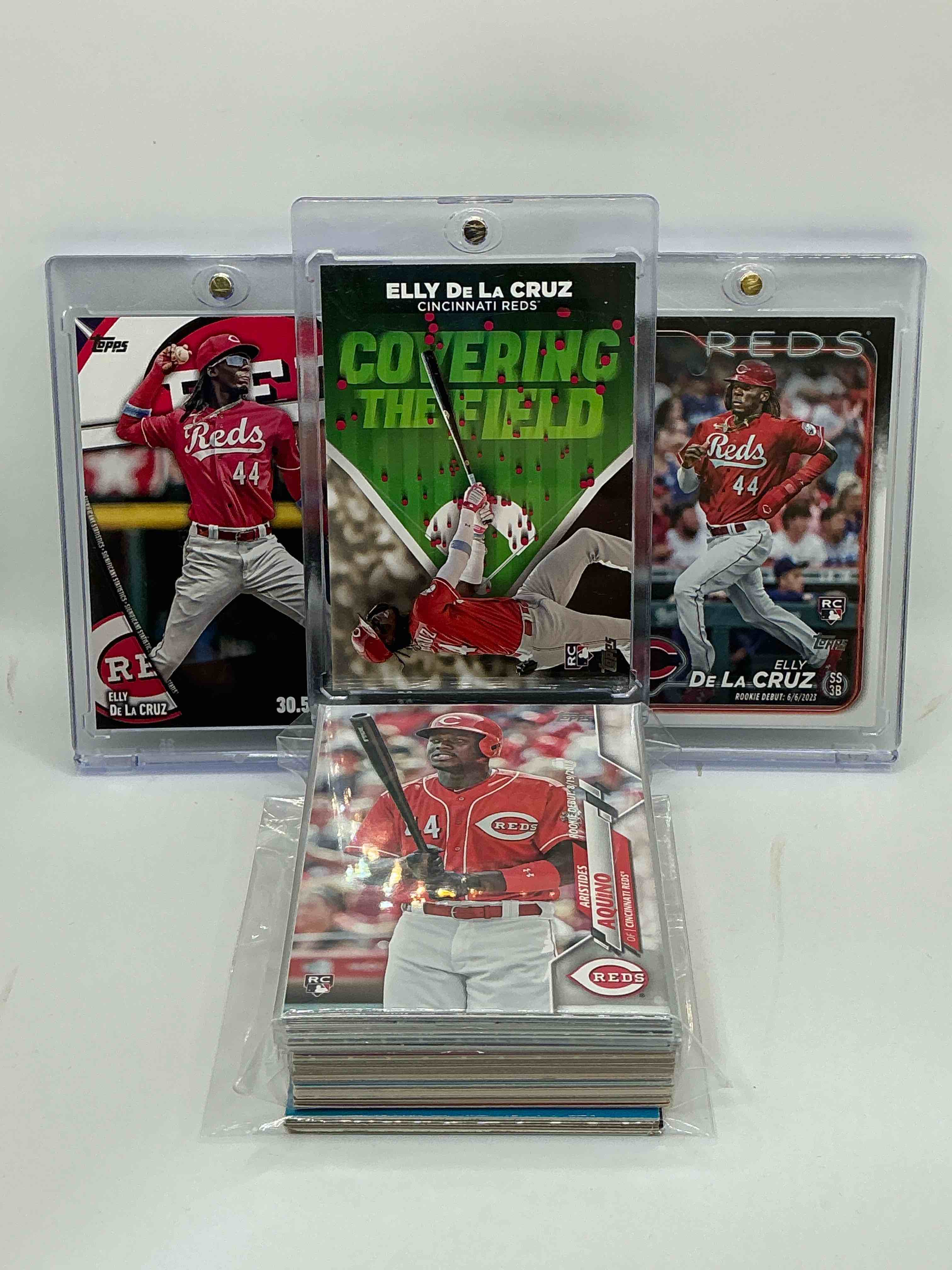 Reds Rambunctiousness! 2024 Topps “Covering The Field” Rookie Elly De La Cruz! 2024 Topps “30.5 Ft/Sec” Rookie Elly De La Cruz! 2024 Topps Rookie Elly De La Cruz Rookie! Along With 50 Other Reds Heroes, Legends, Rookies & Commons!