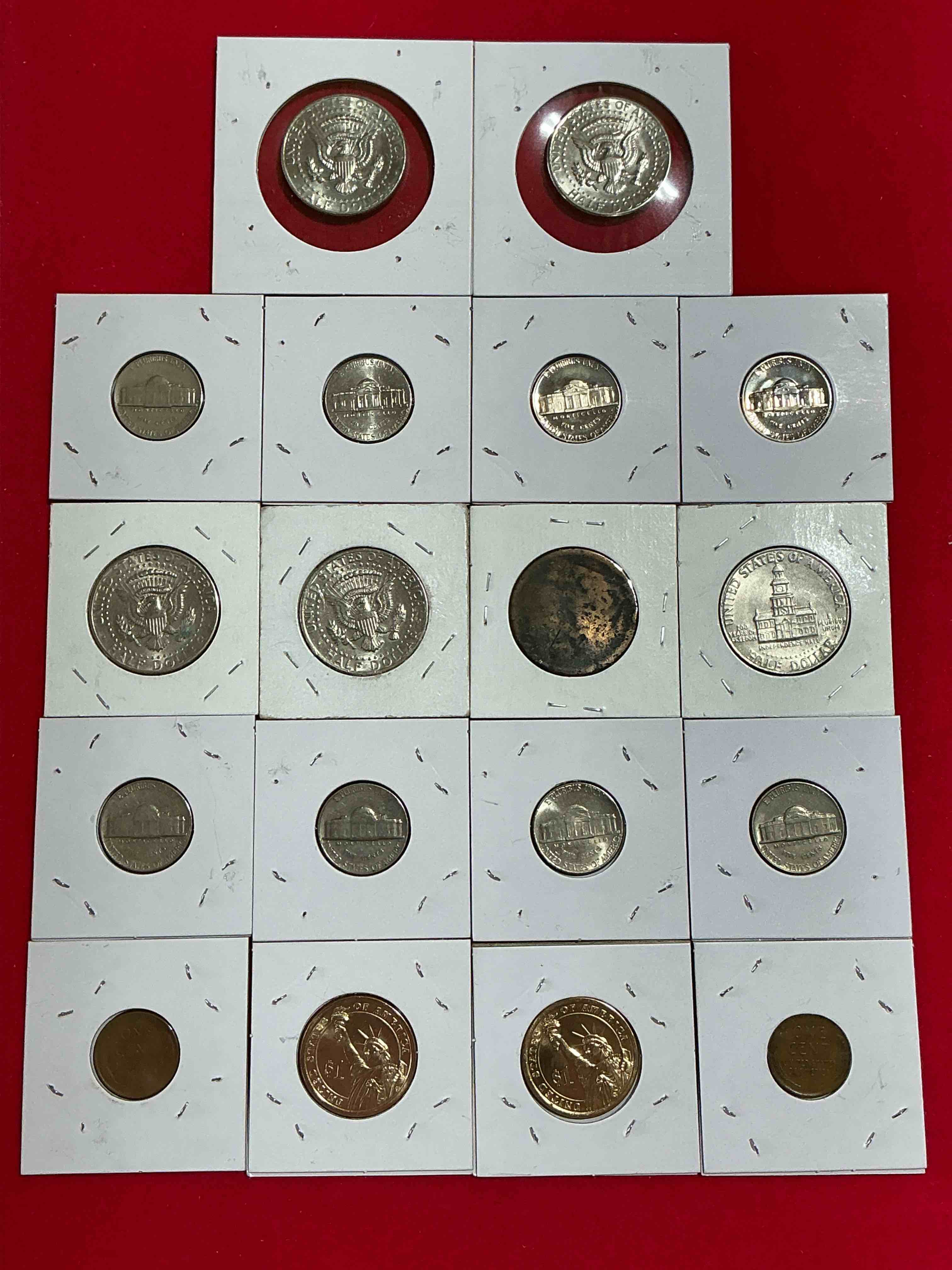 Condition photo showing Good Condition for Coin Lot Craziness! A Fun Mixture Of Different Coins From All Different Years! Ike Dollars, Indian Head Pennies, Half Dollars & More! Perfect Addition To Any Collection! 