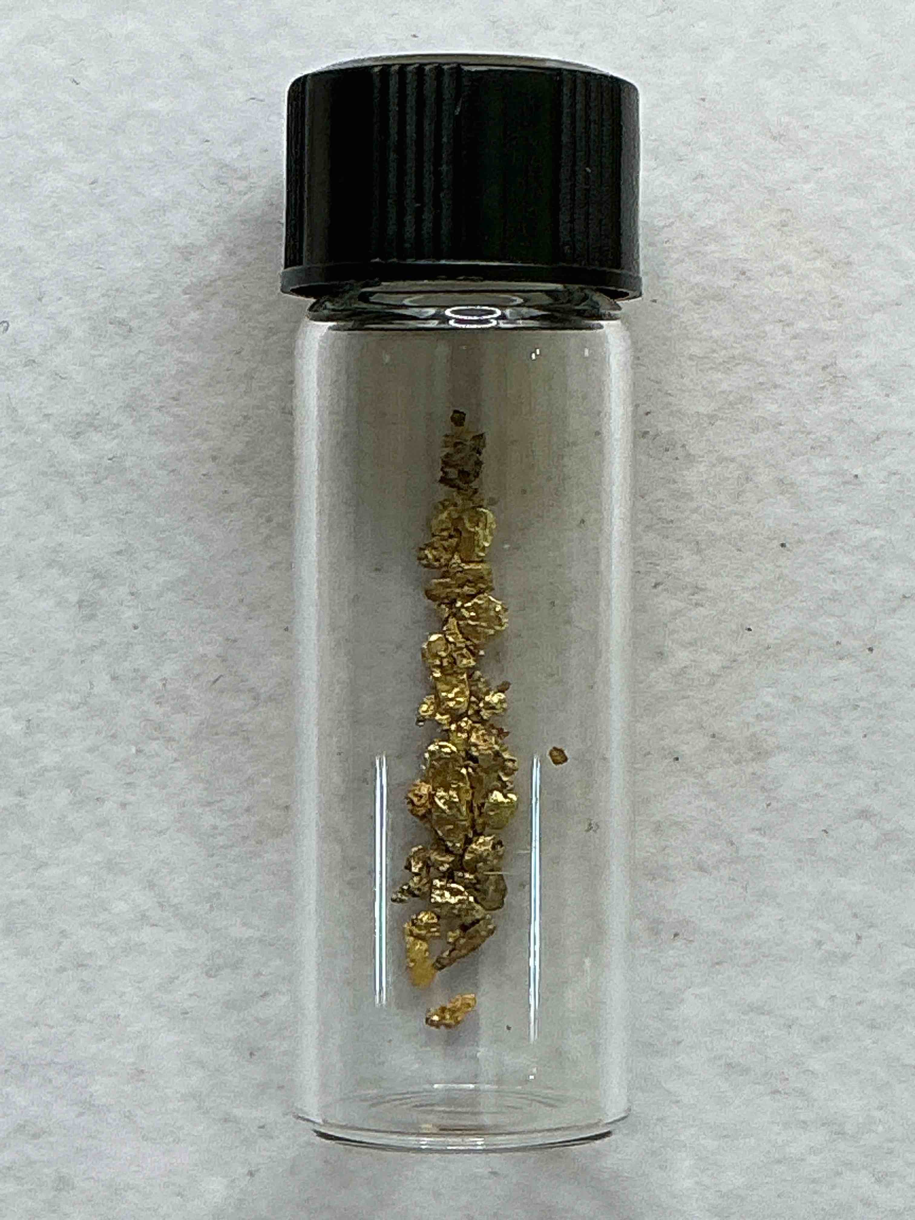 Condition photo showing New/Like New for Genuine Gold Nuggets! Gold Nuggets Fresh From Prospecting North Carolina Mountains, Total Weight Of All Nuggets Is Approximately .5 Grams. These Gold Nuggets Typically Test At Between Approx 22-24 Karat. Gold In Raw, Prospected Form Is Extremely Hard To Find & Much Rarer Than Any Refined Form. Get In On The Gold Craze... Gold Has Increased In Value Over 40% Since 2025! U.S. Dime For Size Reference Only (not included). Gold Vile In Image Included. Own Genuine, Gold Nuggets!