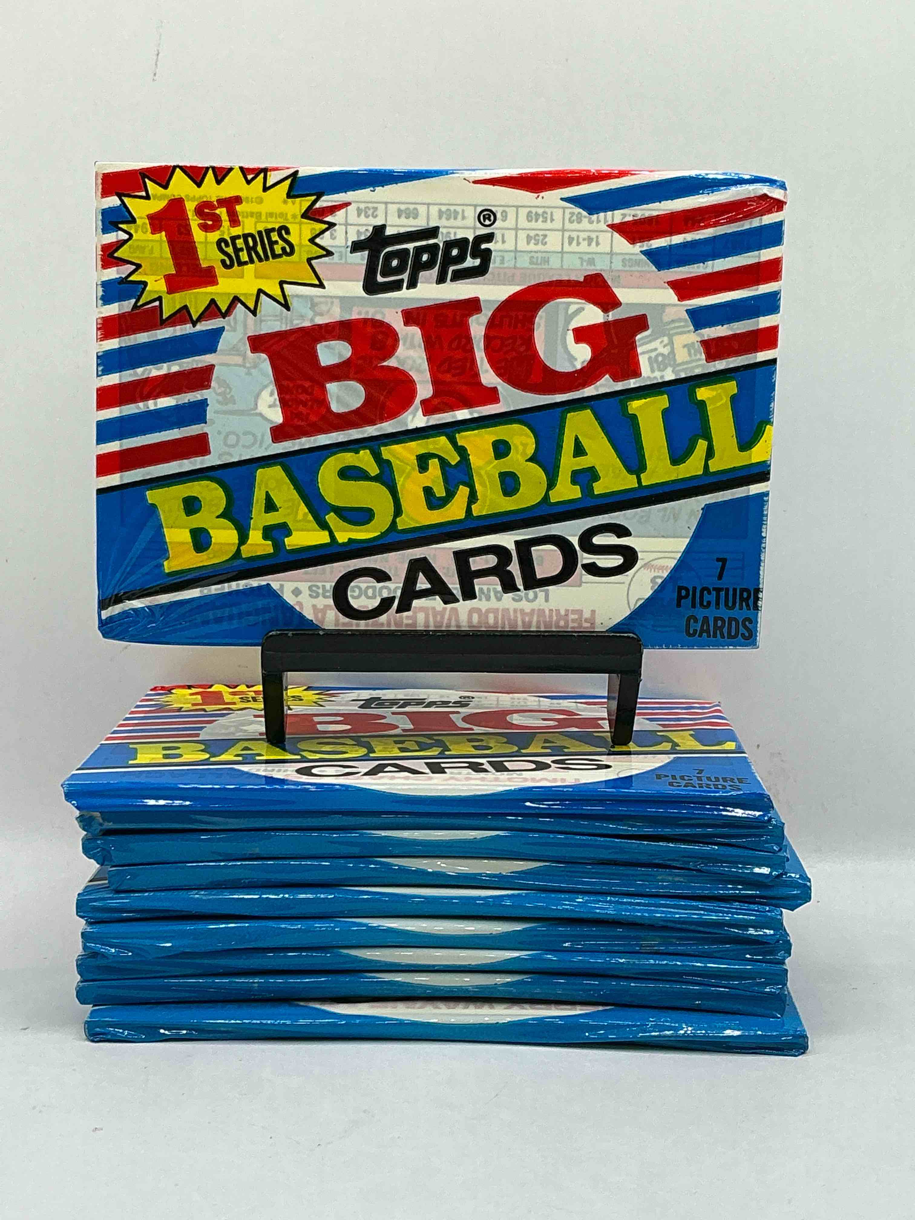 Condition photo showing New/Like New for 1988 Topps Big Baseball Sealed Card Packs Direct From Original Retail Case. Getting Harder & Harder To Find! Search For Bo Jackson, Roger Clemons & Tons Of 80's Stars In These Fun Cards You Rarely See!