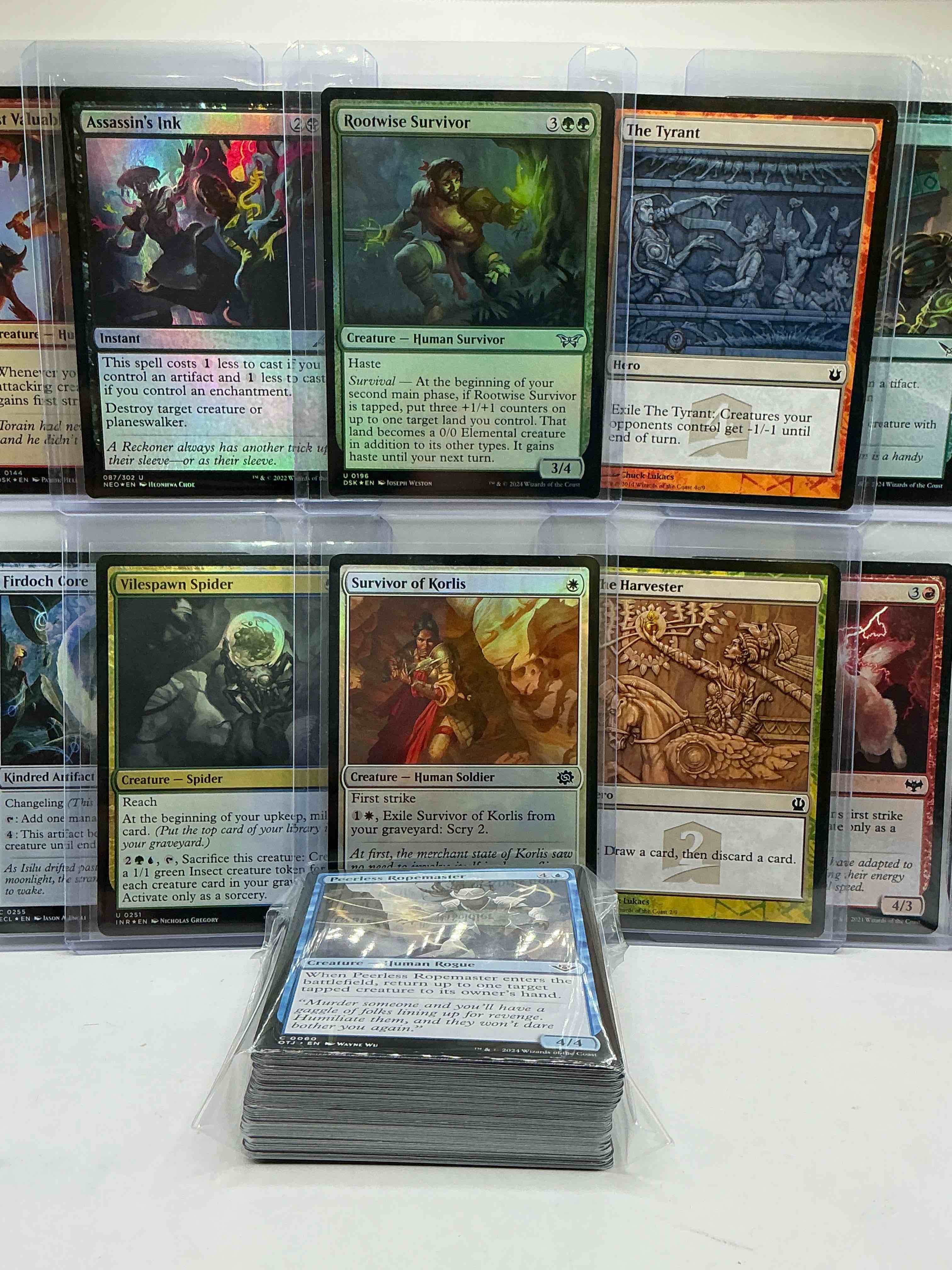 Condition photo showing New/Like New for Magic The Gathering 50 Card Lot! Lot Includes 5 Rare Cards & 5 Holo Foil Cards! All Cards In Excellent Condition! A Great Way To Join The MTG Craze!