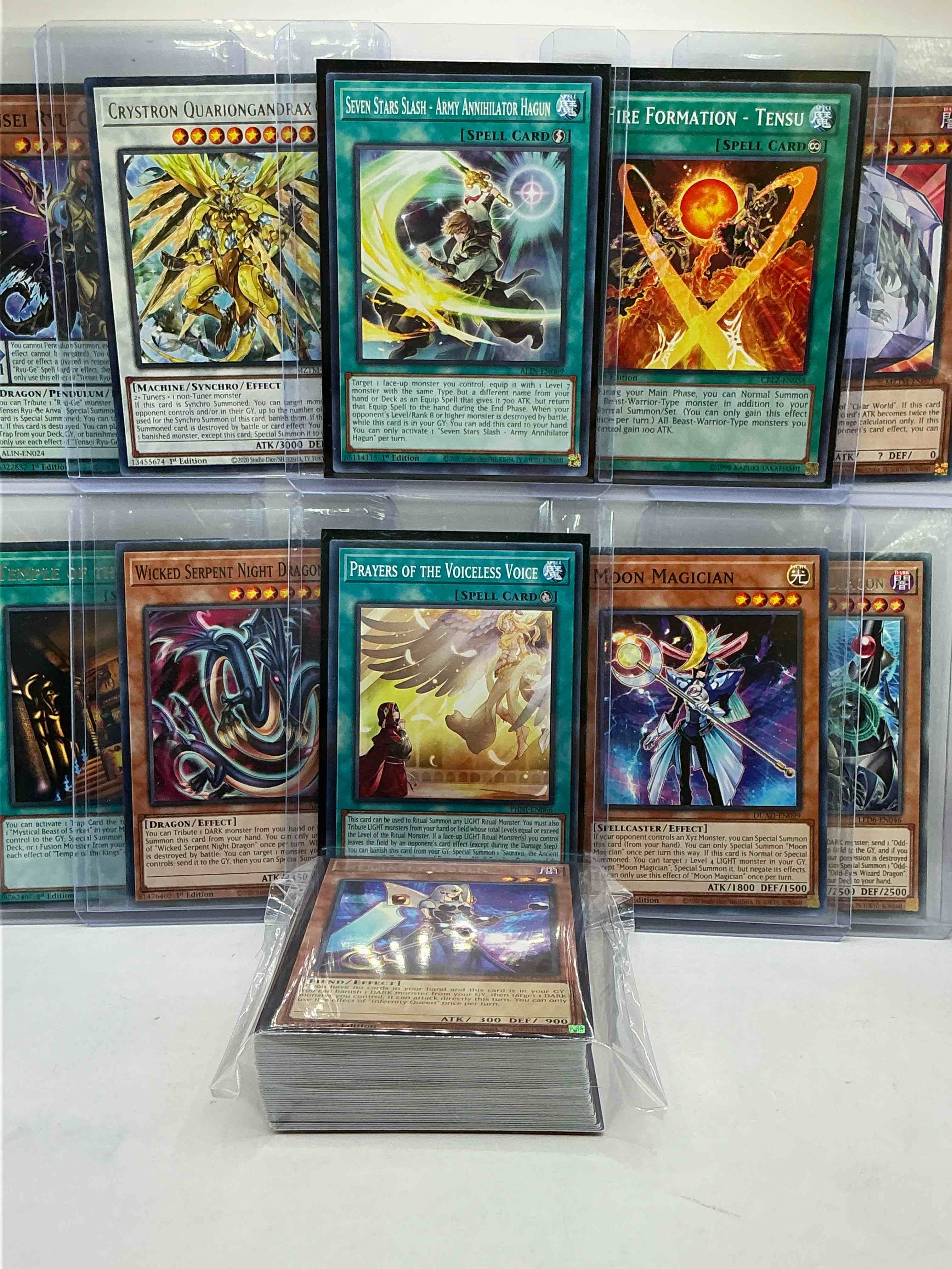 Condition photo showing New/Like New for Yu-Gi-Oh 50 Card Lot! Join The Craze Of Yu-Gi-Oh With These Awesome Cards! This 50 Card Lot Includes The Big Three Yu-Gi-Oh Category Cards, Monsters, Spells & Traps! This 50 Card Lot Includes Some Of All Three! WOW! Perfect Time To Start Collecting! 