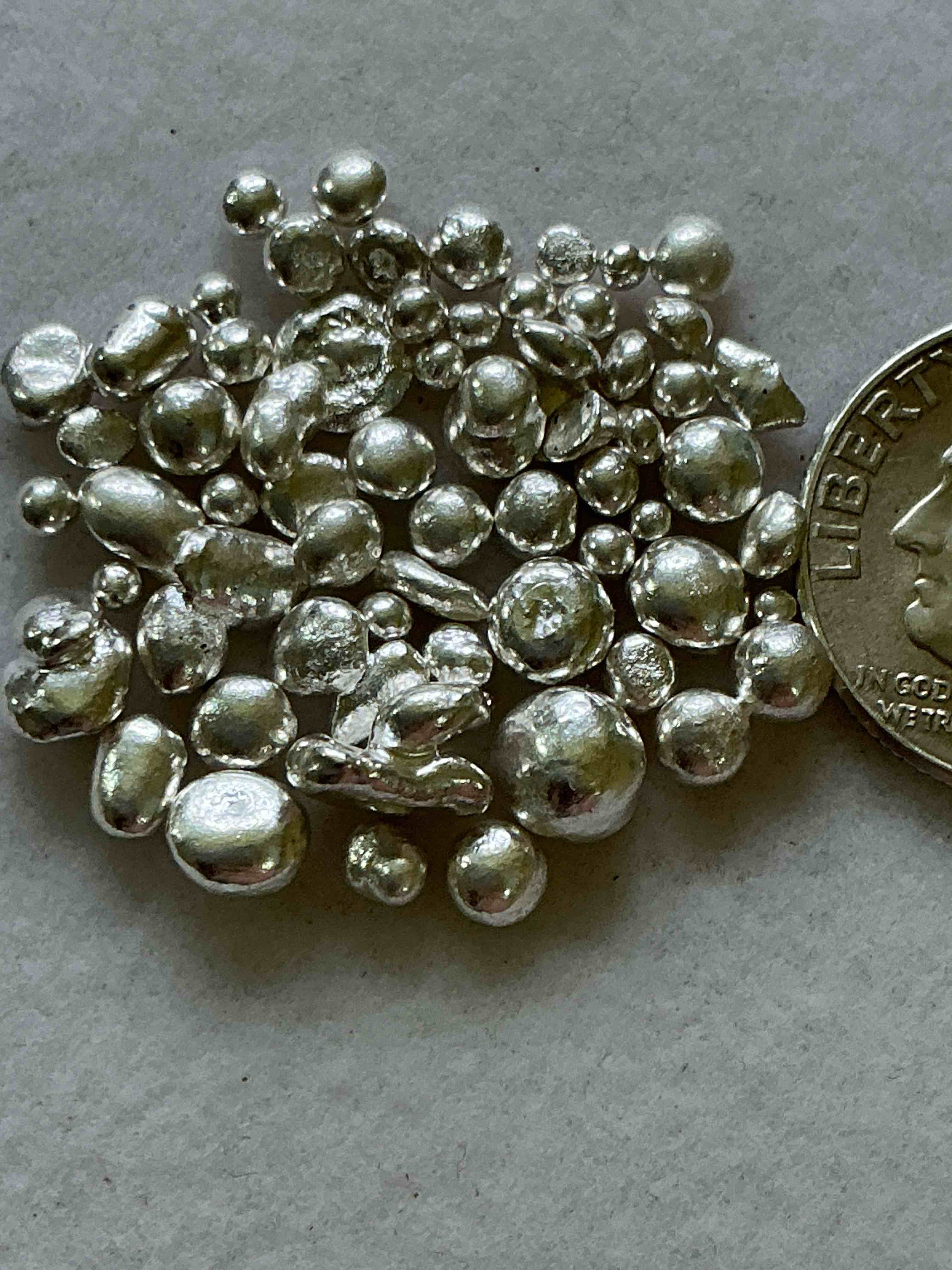 Condition photo showing New/Like New for Silver Nuggets! .999 US Fine Silver, In Small Nugget Form! Total Weight Of All Nuggets In Lot Approximately 6 Grams, Bid Is Per Nugget! A Cool Way To Invest In Fine US Silver! Includes Collector Capsule!