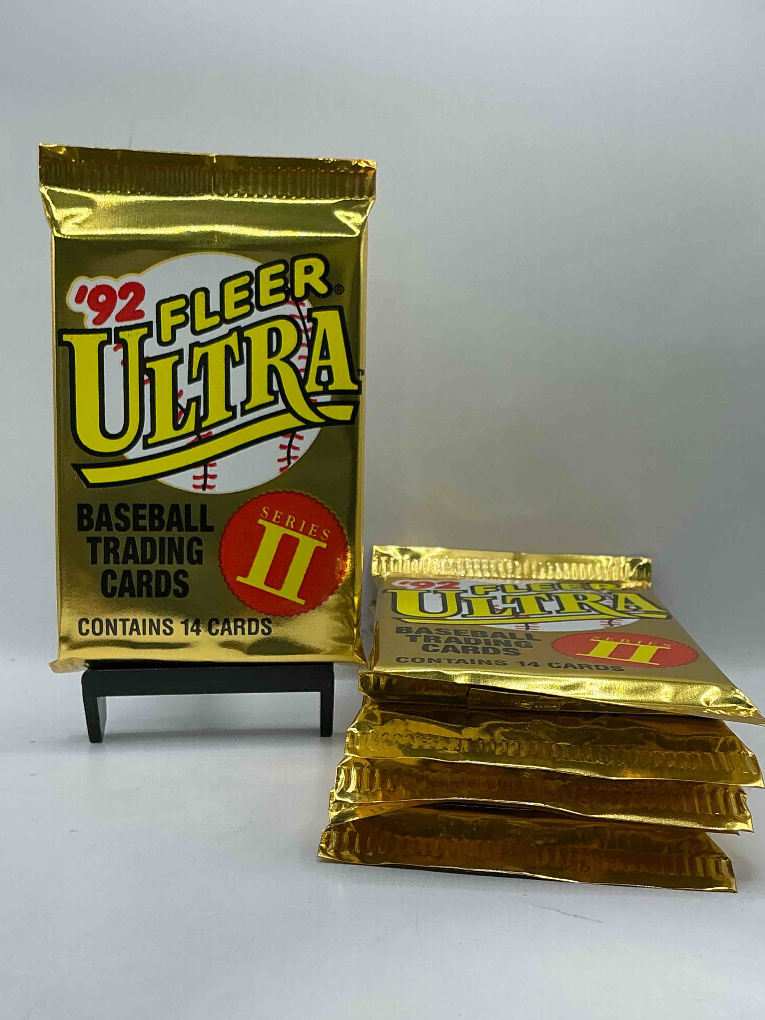 1992 fleer ultra series ii baseball sealed card pack, direct from original sealed retail case! search for valuable early ken griffey jr., nolan ryan, cal ripken jr. & much more in this premium card set! these cards are gorgeous!