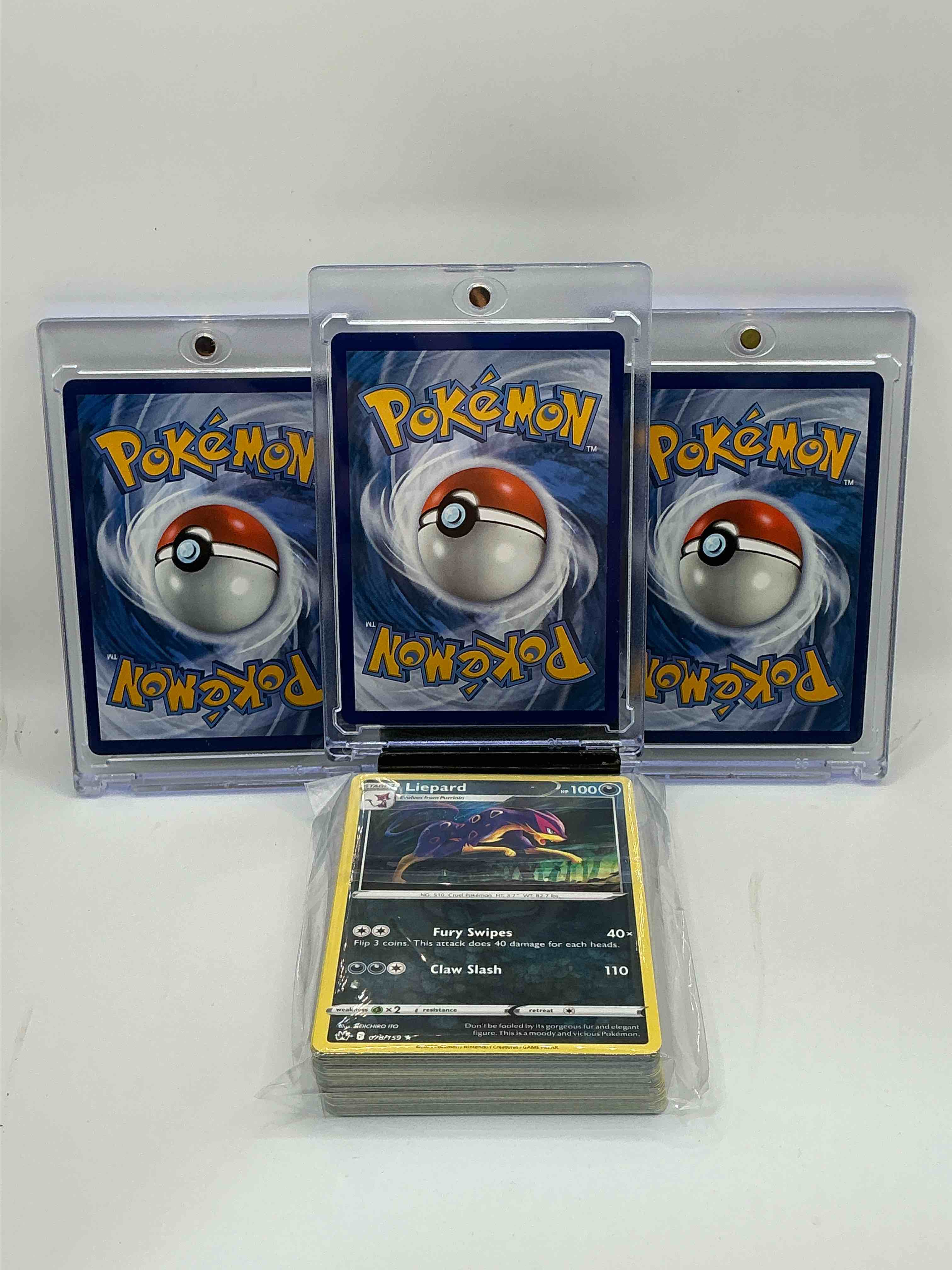 Condition photo showing New/Like New for Pokémon Palooza! Ice Rider Calyrex V! Rotom V! Crobat V! Along With 50 Other Pokémon Heroes, Holos, Legends & Commons!