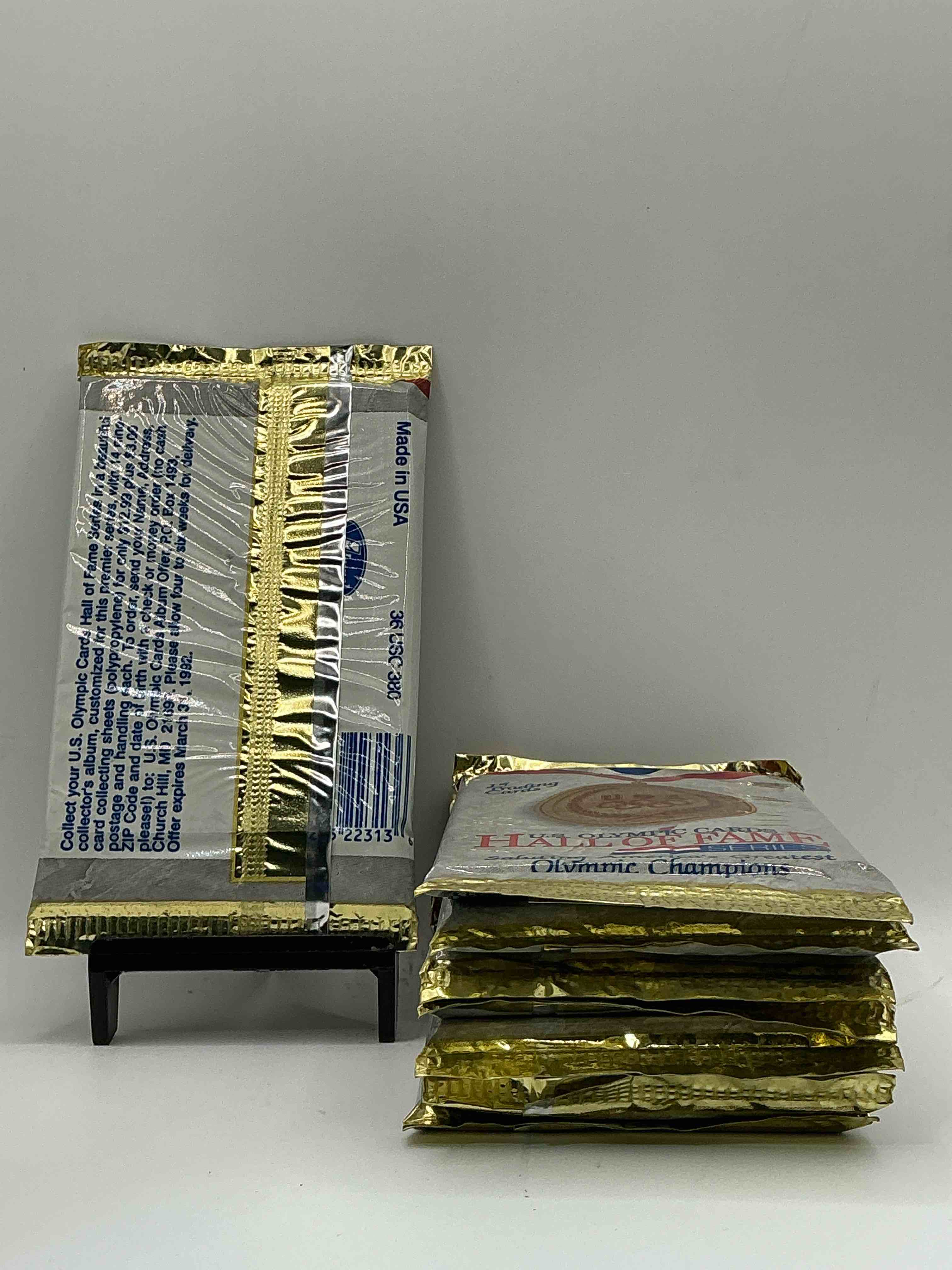 Condition photo showing New/Like New for Olympic Insanity! US Olympic Hall Of Fame 1992 Packs! Direct From Box! Check Out These Rare US Olympic Packs!