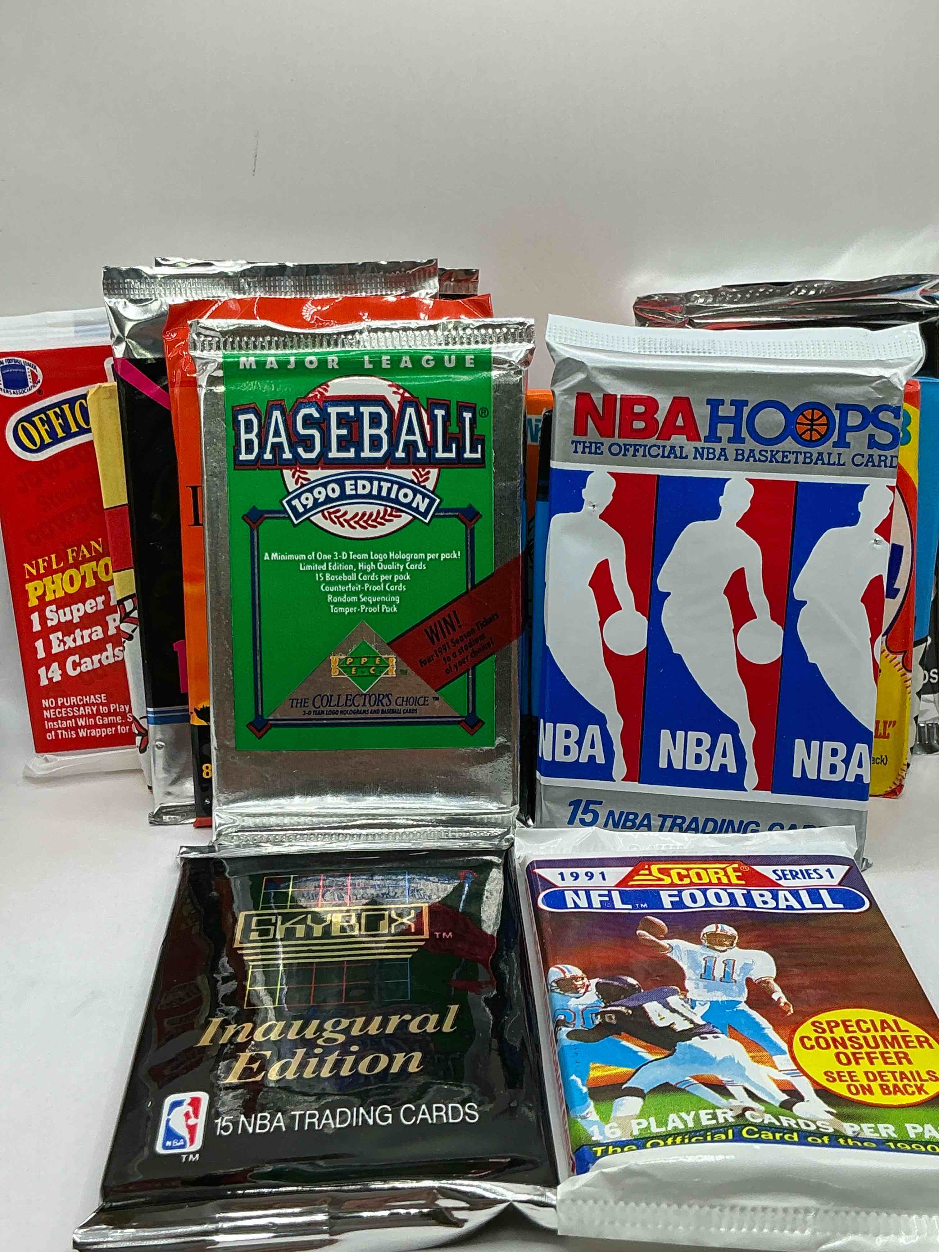 Condition photo showing New/Like New for Pack Palooza! All Different Sports & Years! Baseball, Hockey, Football & So Many More! Pack Variety!