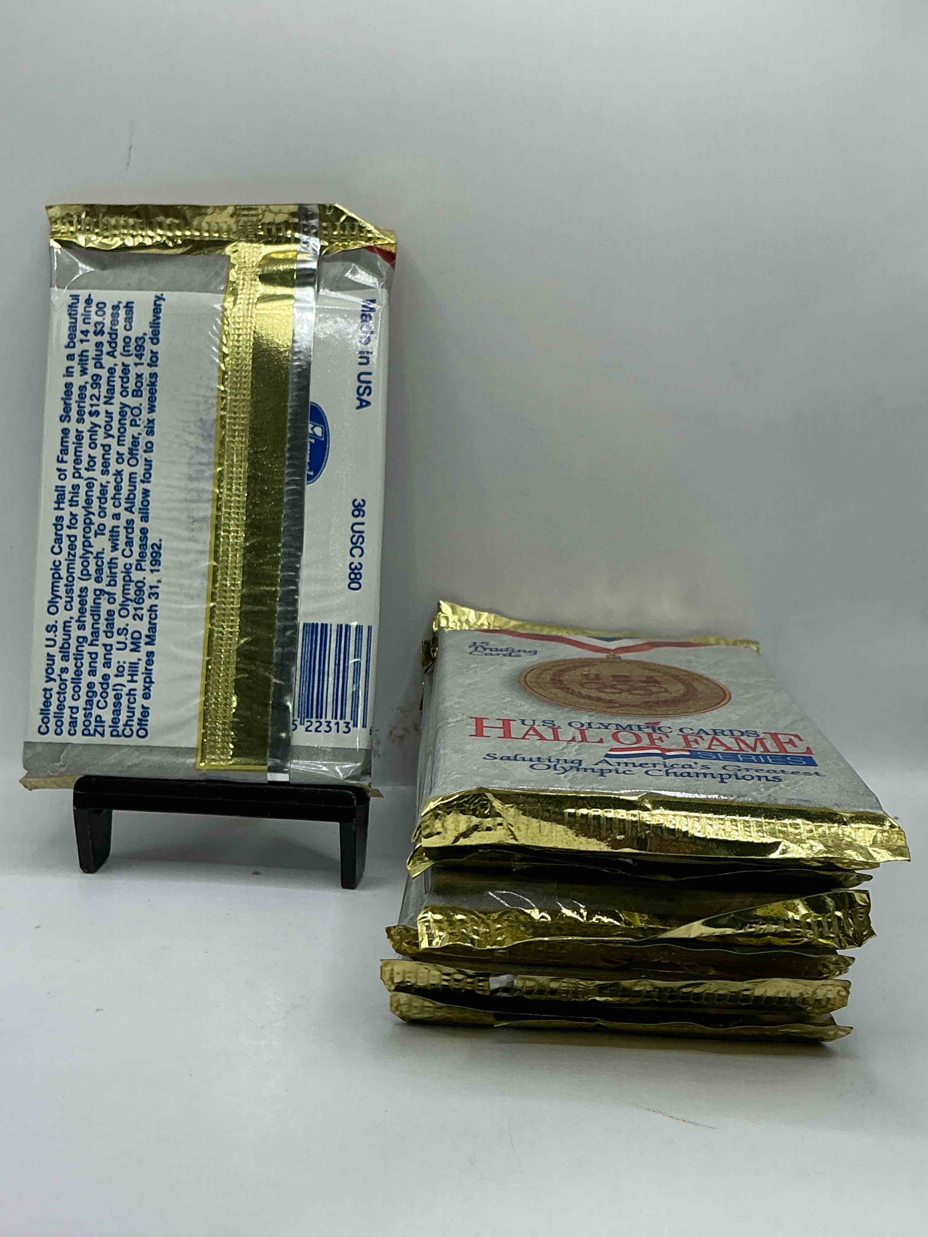 Condition photo showing New/Like New for Olympic Insanity! US Olympic Hall Of Fame 1992 Packs! Direct From Box! Check Out These Rare US Olympic Packs!