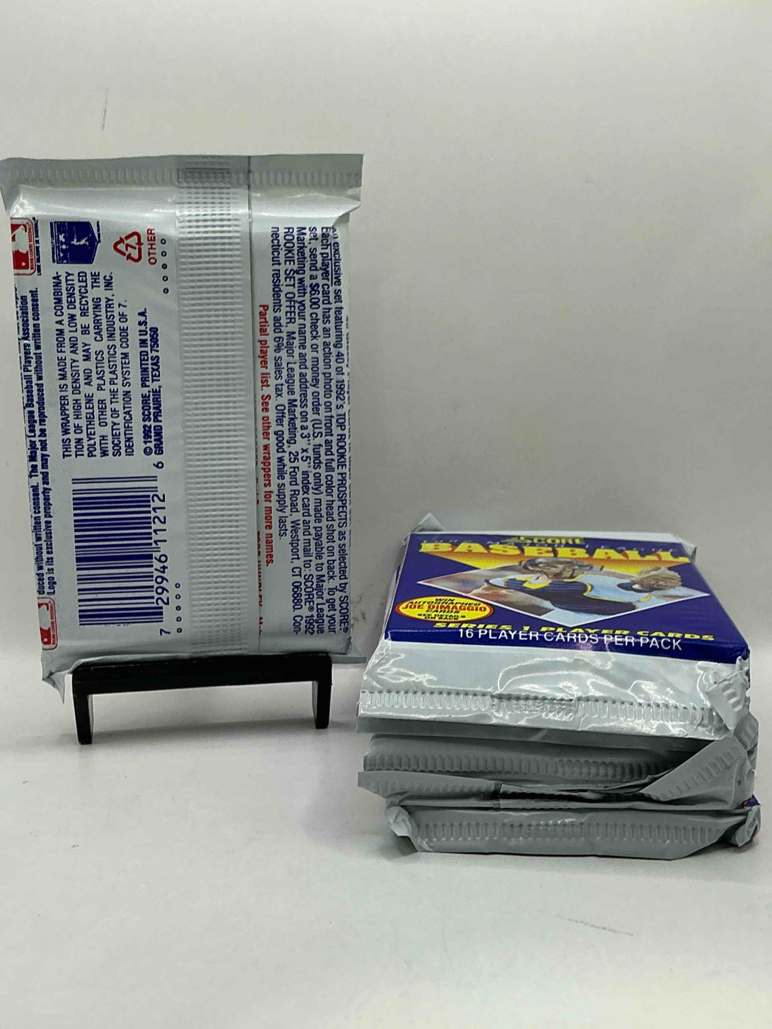 Condition photo showing New/Like New for Joe DiMaggio Autograph!? 2,495 Joe DiMaggio Randomly Inserted Signature Cards In The Packs From This Year! 1992 Score Baseball Craziness, See What You Get!